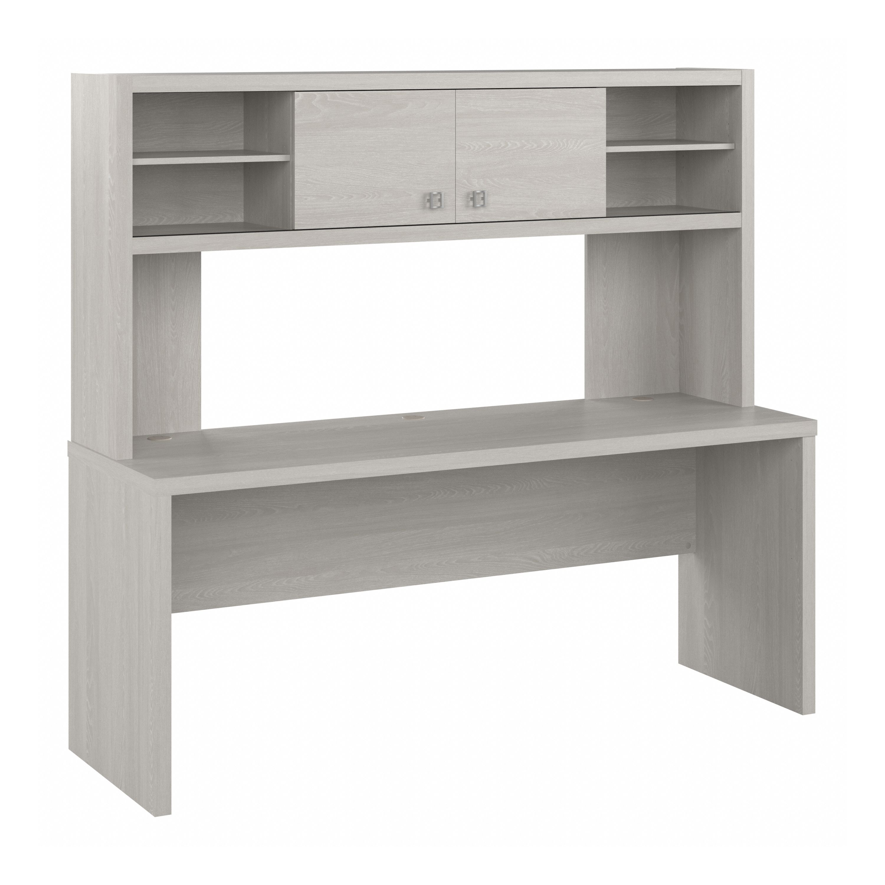 Shop Bush Business Furniture Echo 72W Computer Desk with Hutch 02 ECH056GS #color_gray sand