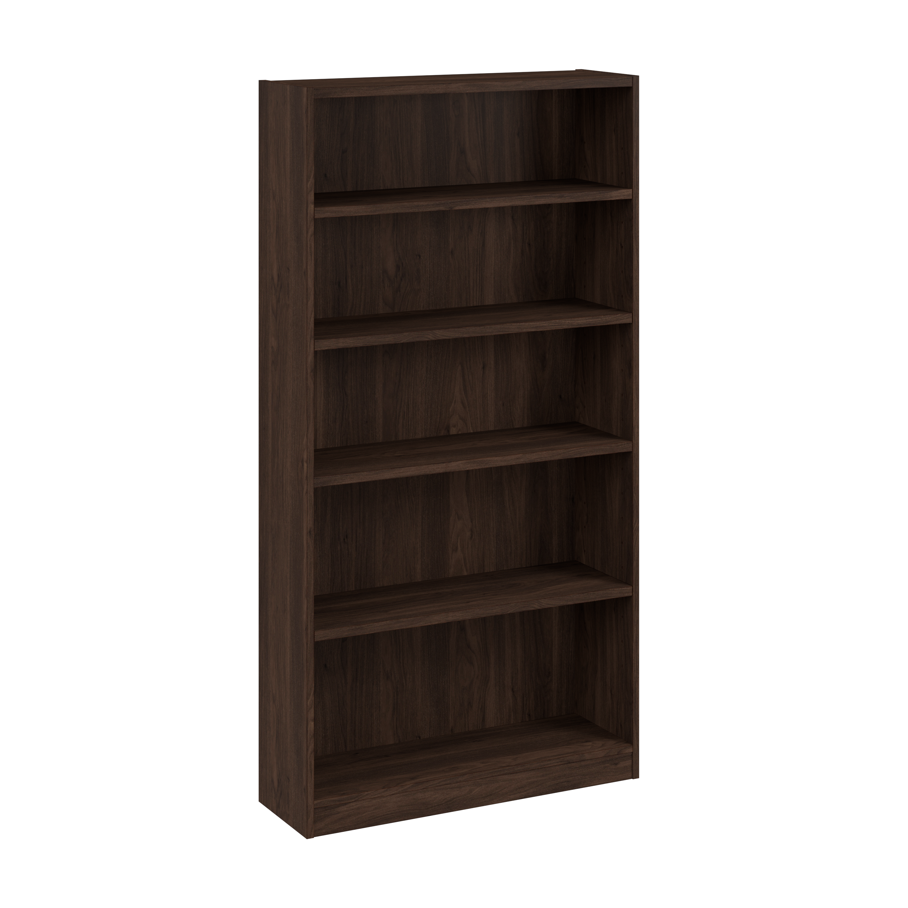 Shop Bush Business Furniture Vista Tall 5 Shelf Bookcase 02 VSB12453-Z #color_black walnut