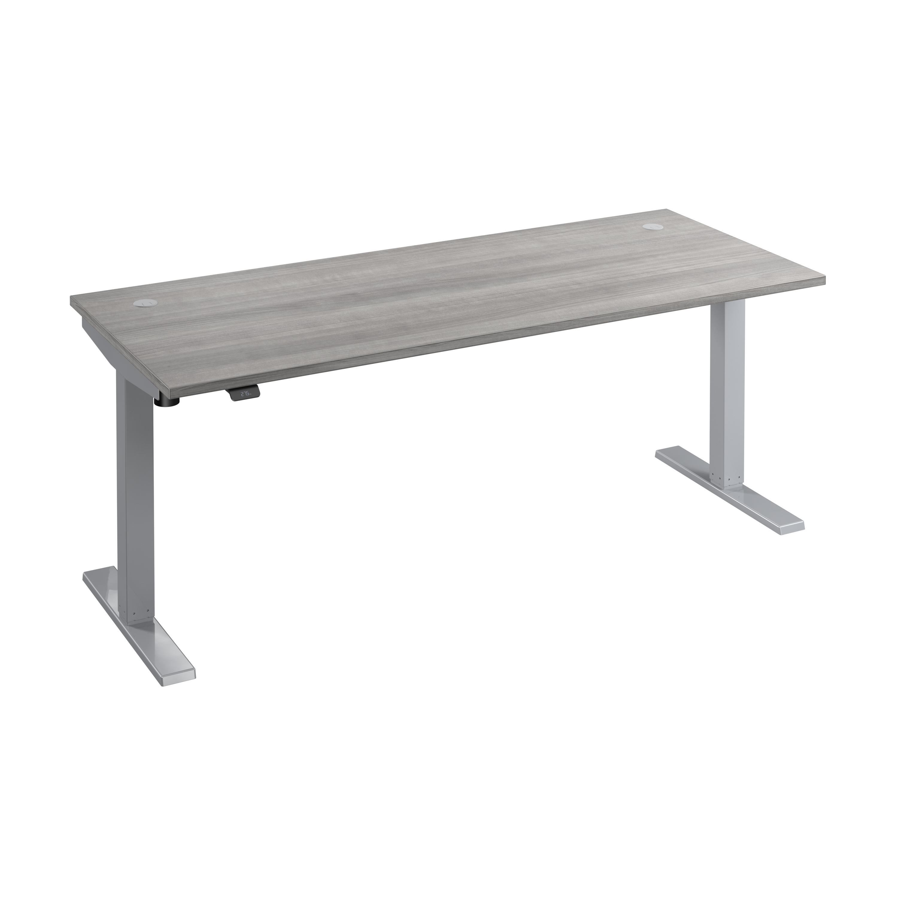 Shop Bush Business Furniture Move 40 Series 72W x 30D Electric Height Adjustable Standing Desk 02 M4S7230PGSK #color_platinum gray/cool gray metallic