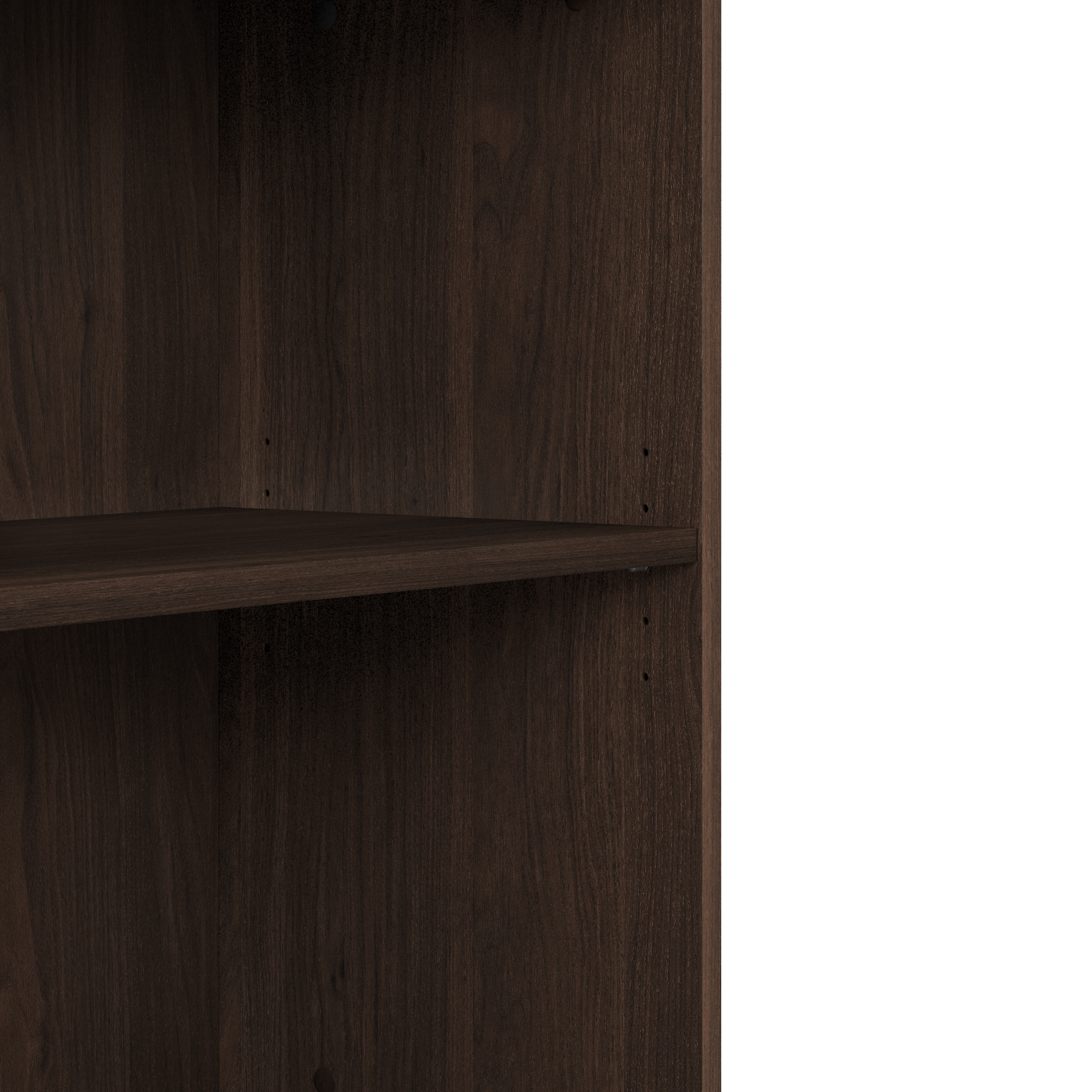 Shop Bush Business Furniture Small 2 Shelf Bookcase 07 BK3036BW #color_black walnut