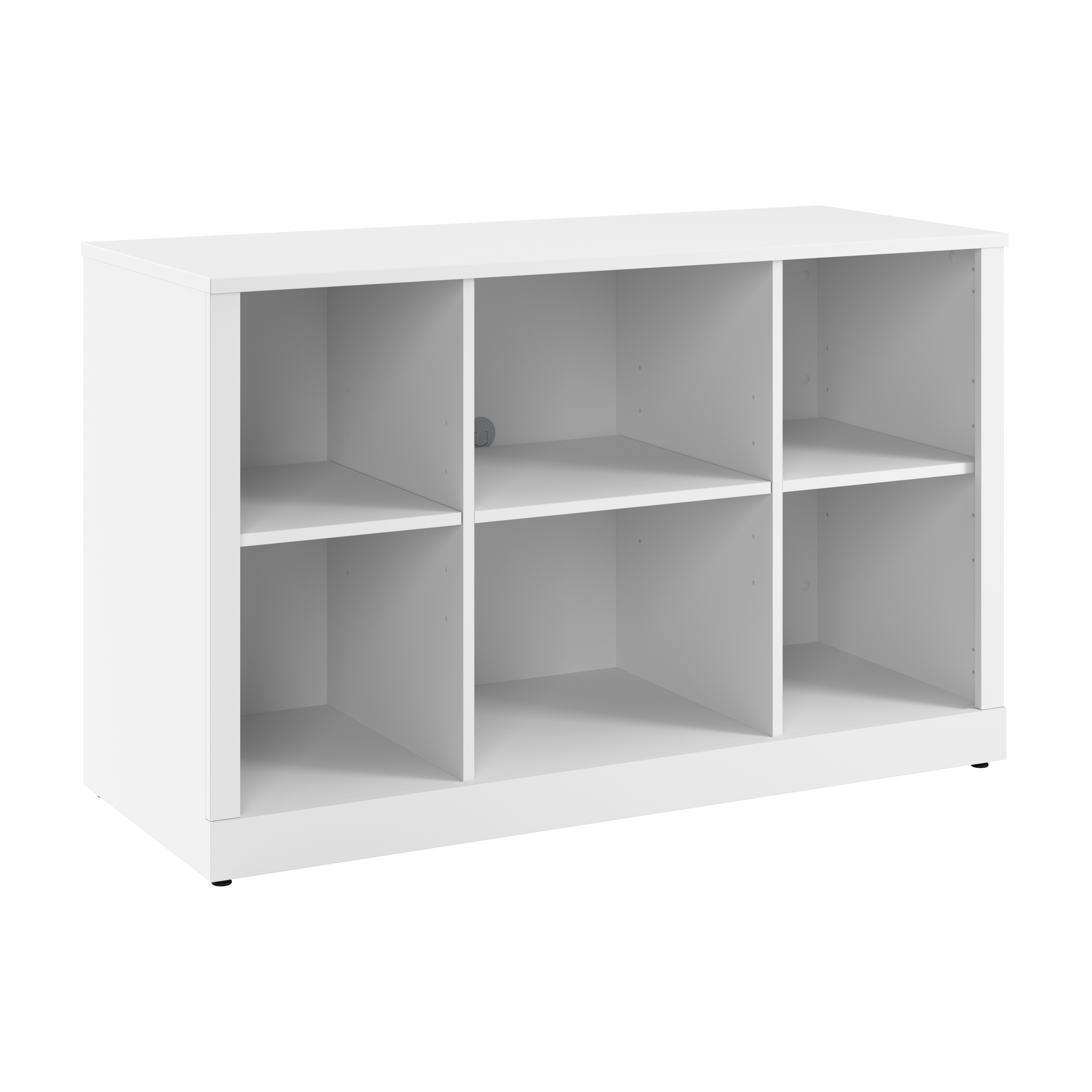 Shop Bush Business Furniture Hampton Heights 48W Bookshelf 02 HHB148WH #color_white