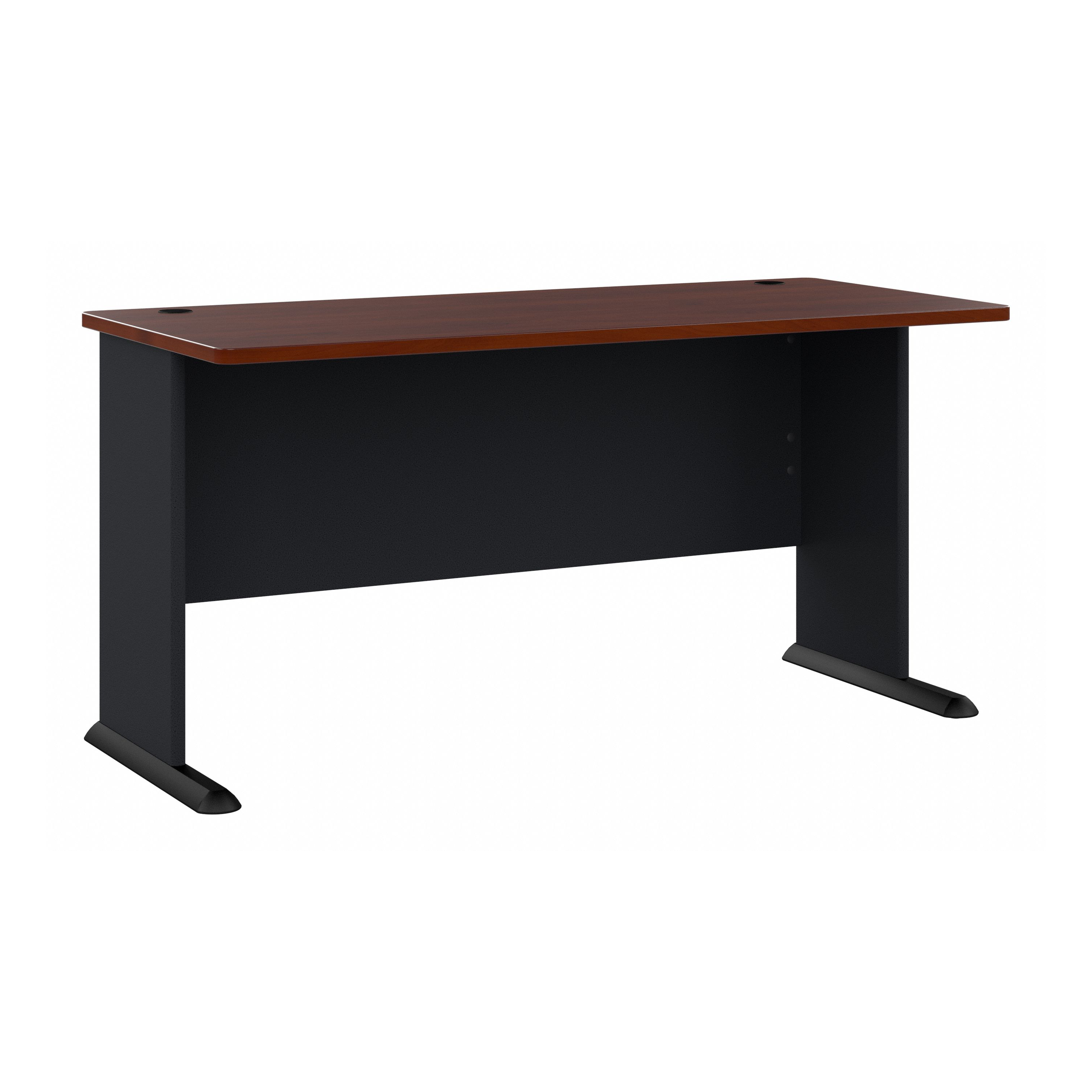 Shop Bush Business Furniture Series A 60W Desk 02 WC90460A #color_hansen cherry/galaxy