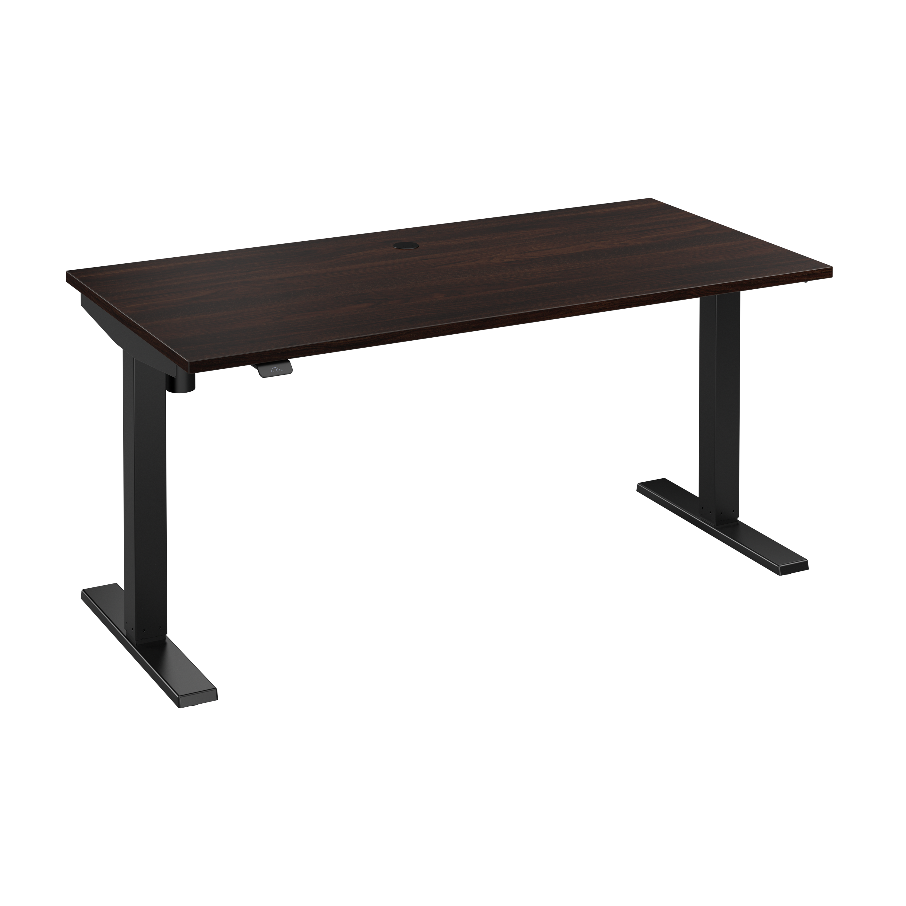 Shop Bush Business Furniture Move 40 Series 60W x 30D Electric Height Adjustable Standing Desk 02 M4S6030BWBK #color_black walnut/black powder coat