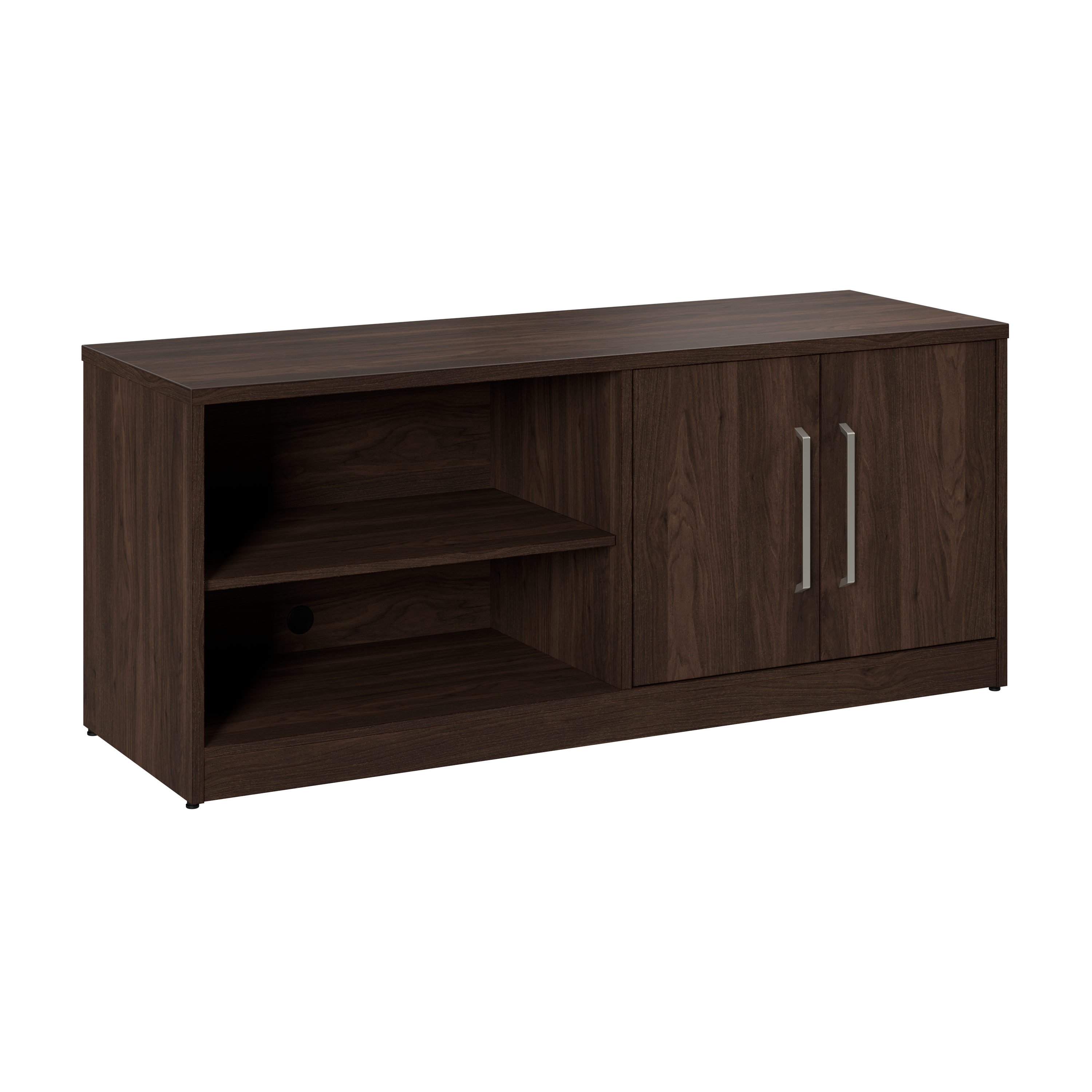 Shop Bush Business Furniture Vista Low Storage Cabinet with Doors and Shelves 02 VSS160BW #color_black walnut