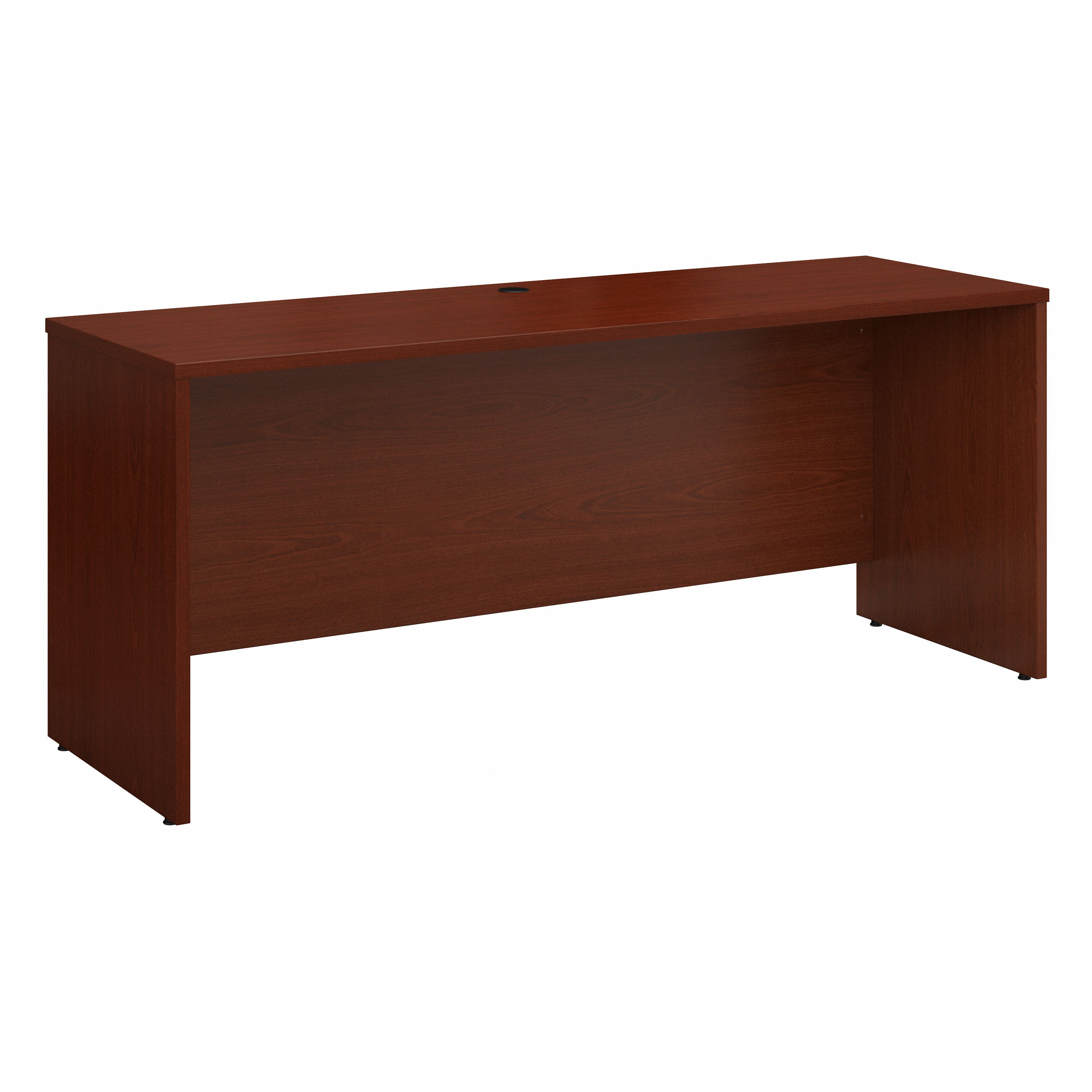 Shop Bush Business Furniture Series C 72W x 24D Credenza Desk 02 WC36726 #color_mahogany