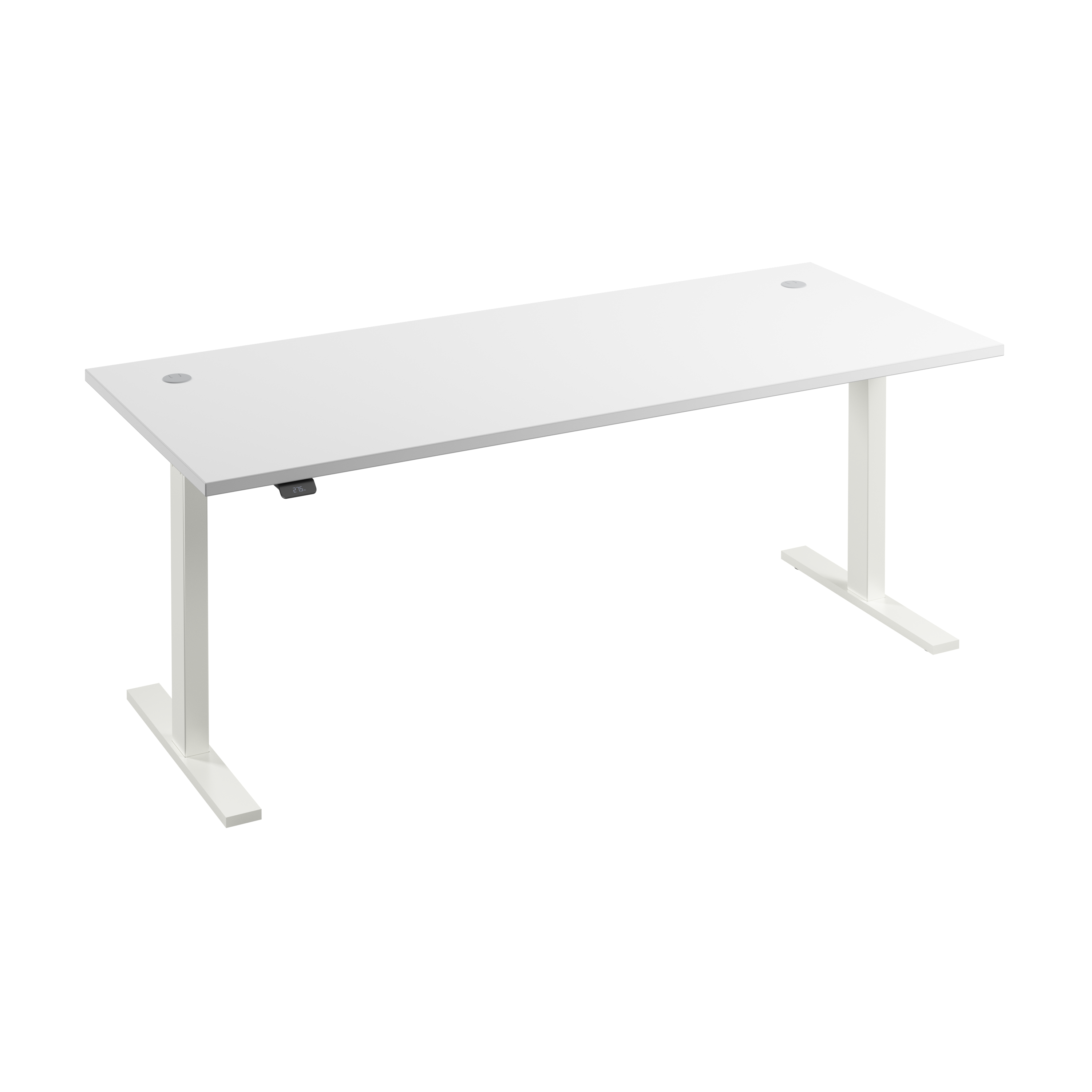 Shop Bush Business Furniture Move 60 Series 72W x 30D Electric Height Adjustable Standing Desk 02 M6S7230WHWK #color_white/white powder coat