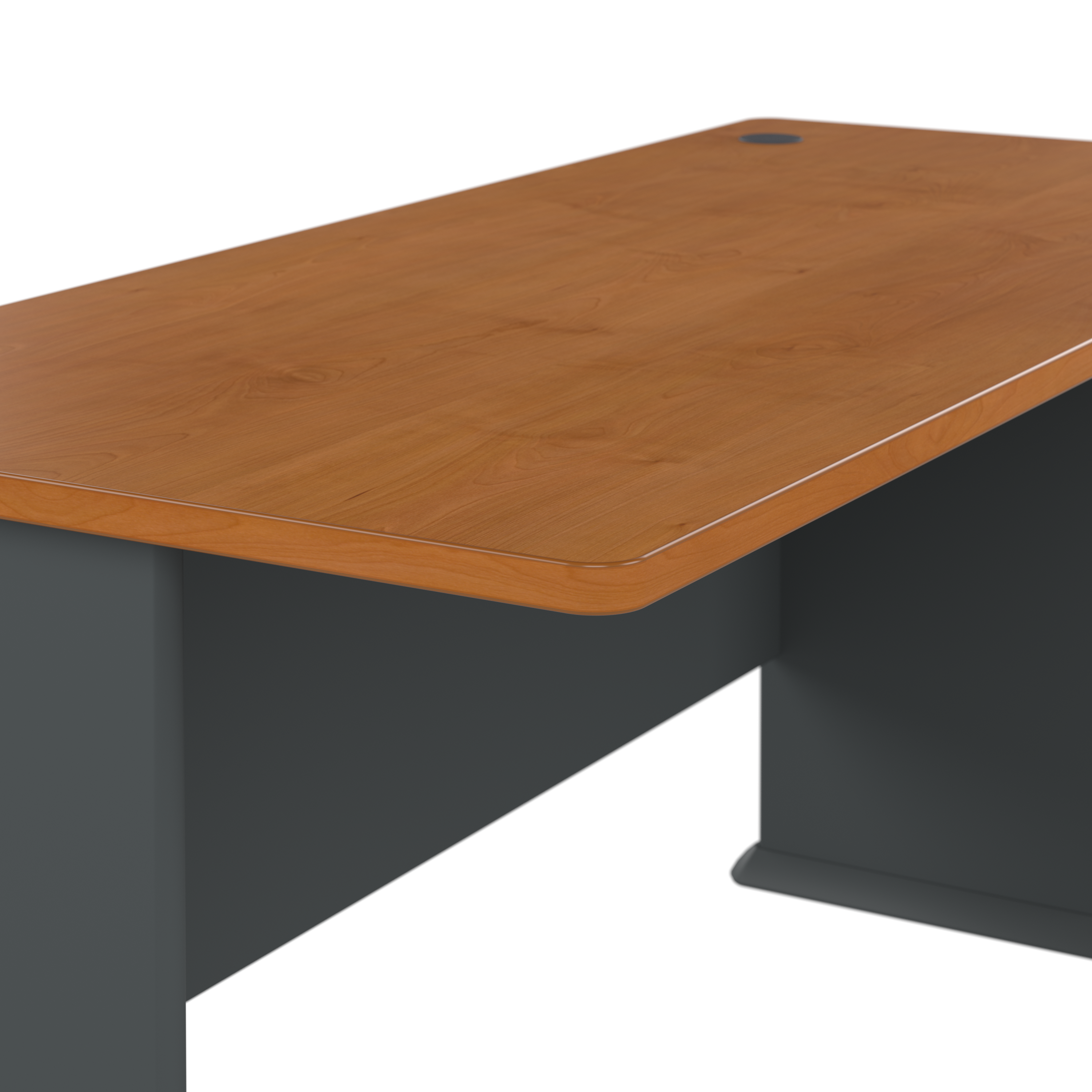 Shop Bush Business Furniture Series A 60W Desk 08 WC57460 #color_natural cherry/slate