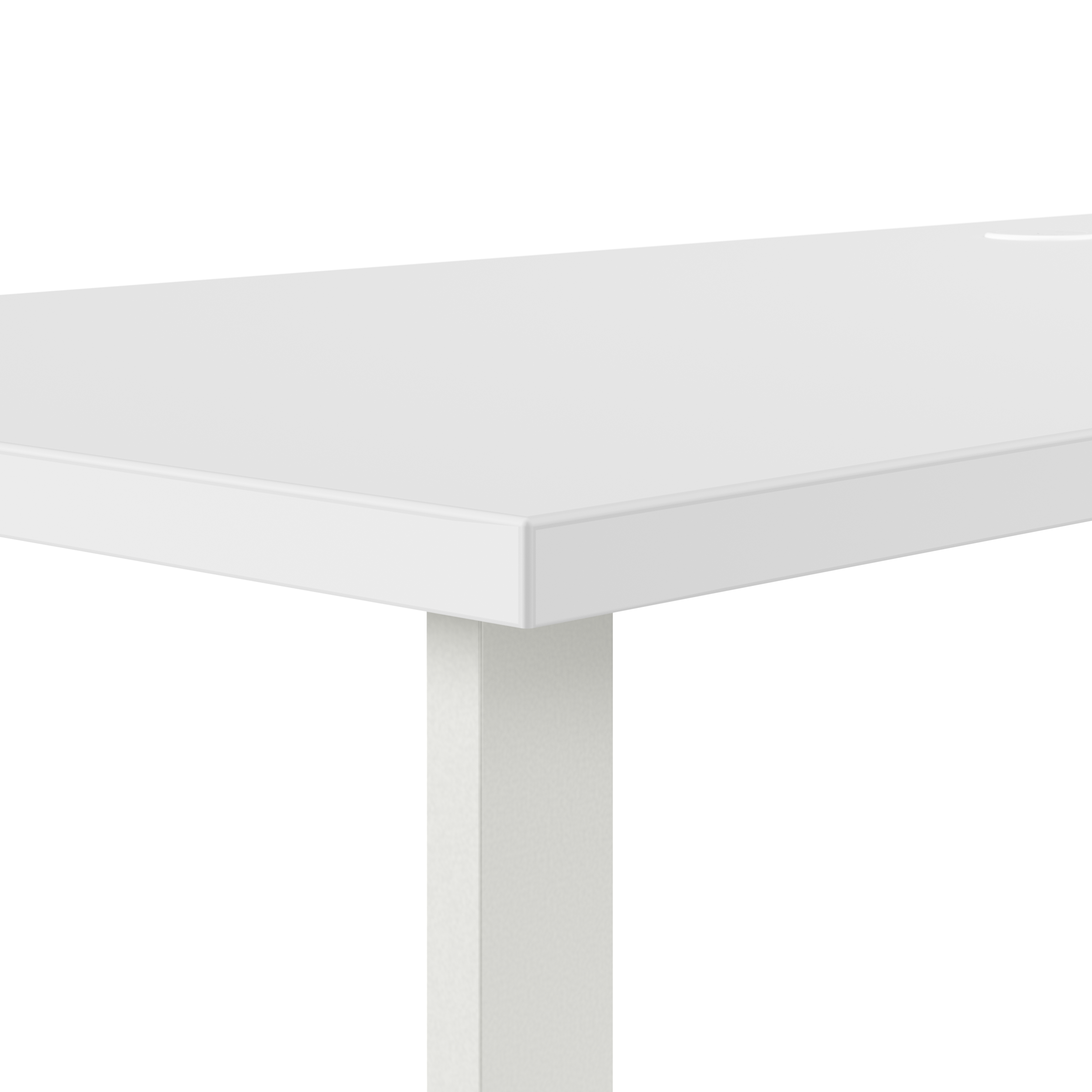 Shop Bush Business Furniture Hustle 42W x 24D Desk Return with Metal Legs 08 HUR142WH #color_white