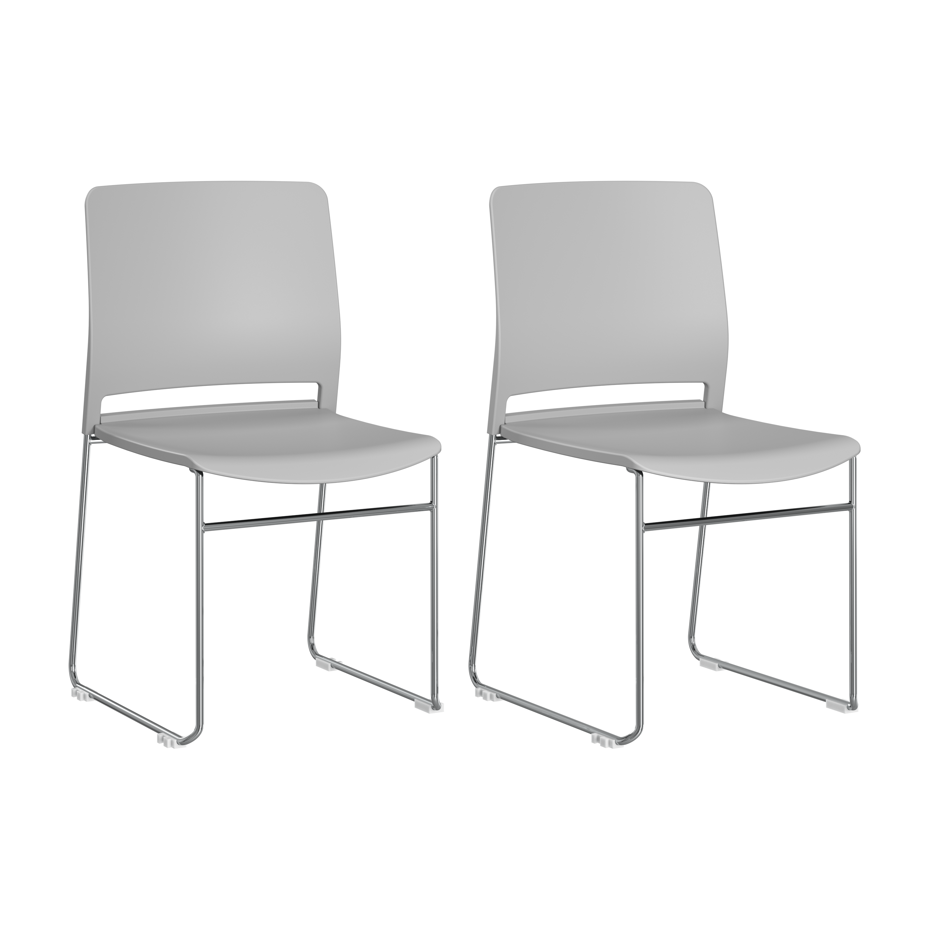 Shop Bush Business Furniture Envision Stackable Chairs - Set of 2 02 CH4003LGP-03 #color_gray