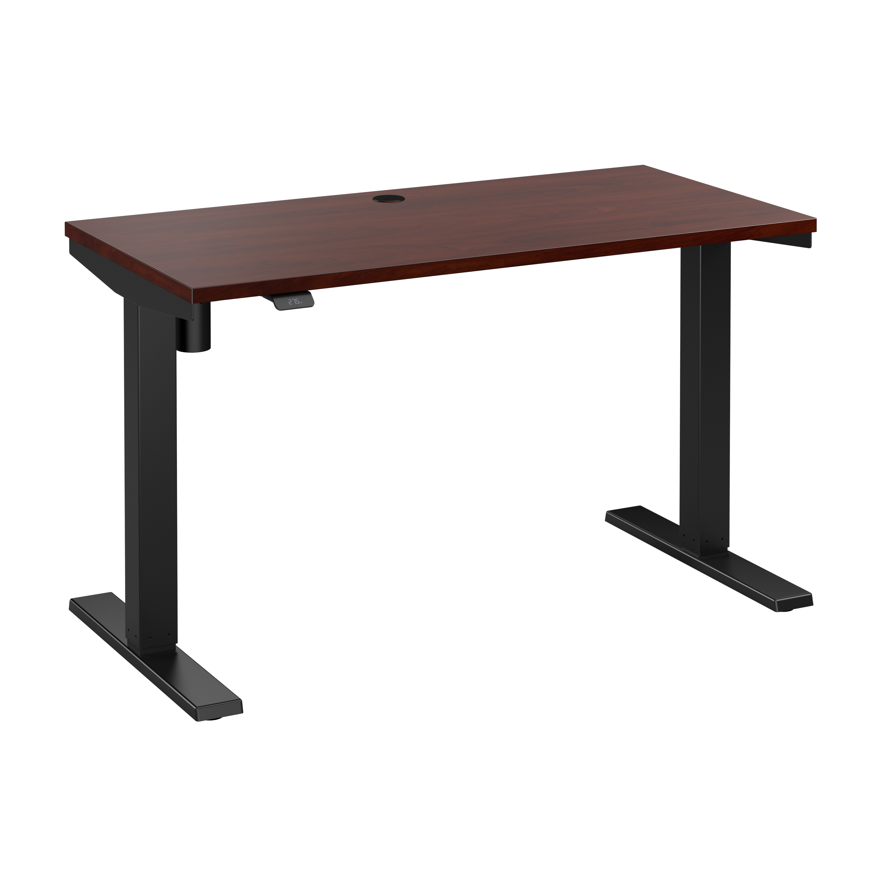 Shop Bush Business Furniture Move 40 Series 48W x 24D Electric Height Adjustable Standing Desk 02 M4S4824HCBK #color_hansen cherry/black powder coat