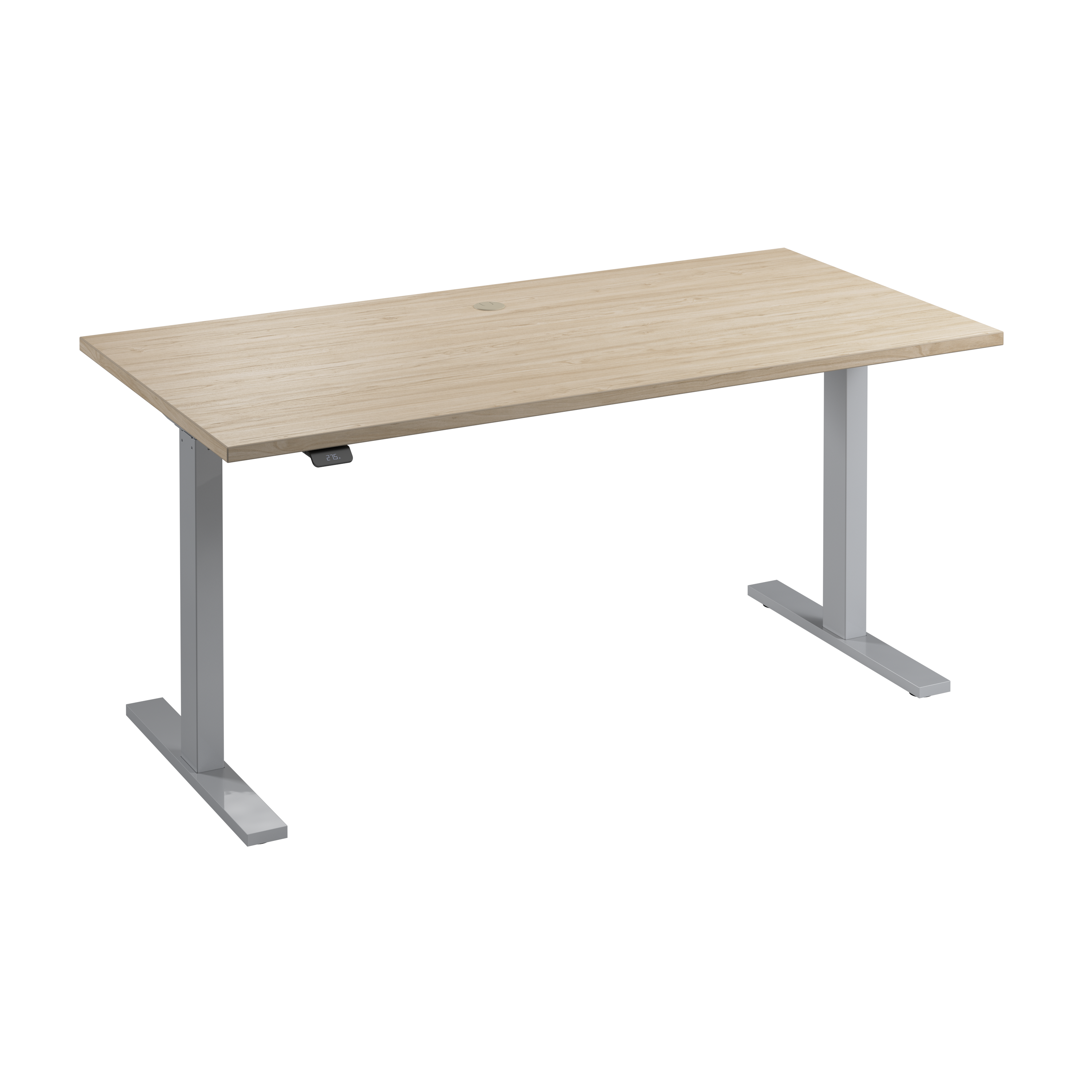 Shop Bush Business Furniture Move 60 Series 60W x 30D Electric Height Adjustable Standing Desk 02 M6S6030NESK #color_natural elm/cool gray metallic