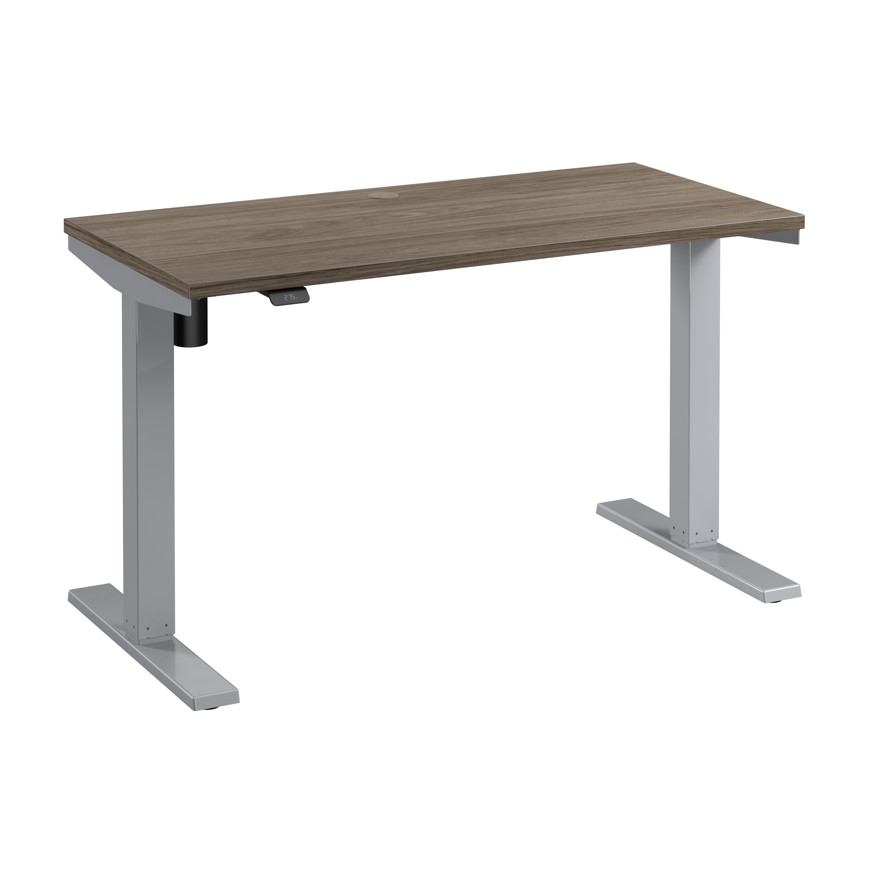 Shop Bush Business Furniture Move 40 Series 48W x 24D Electric Height Adjustable Standing Desk 02 M4S4824MHSK #color_modern hickory/cool gray metallic