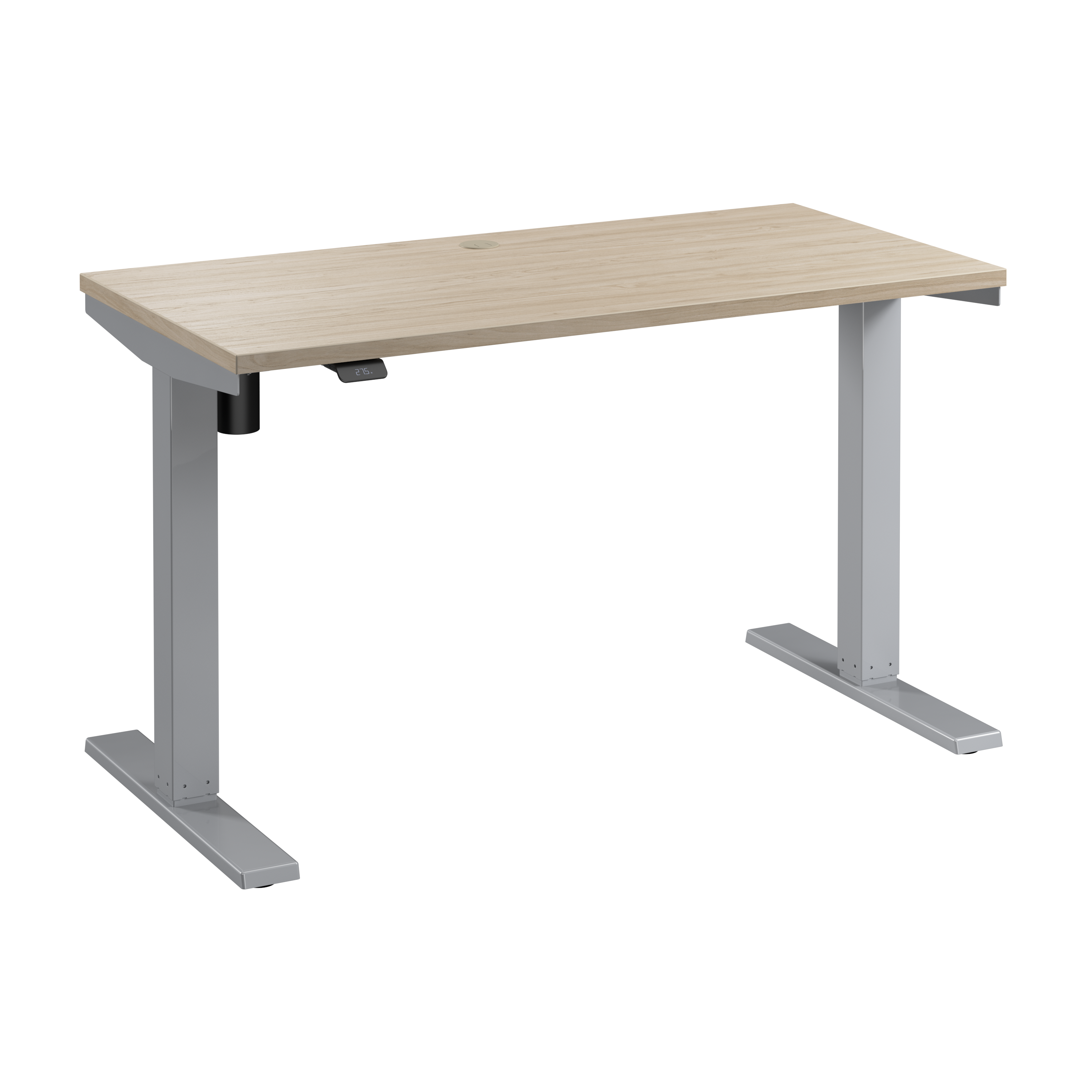 Shop Bush Business Furniture Move 40 Series 48W x 24D Electric Height Adjustable Standing Desk 02 M4S4824NESK #color_natural elm/cool gray metallic