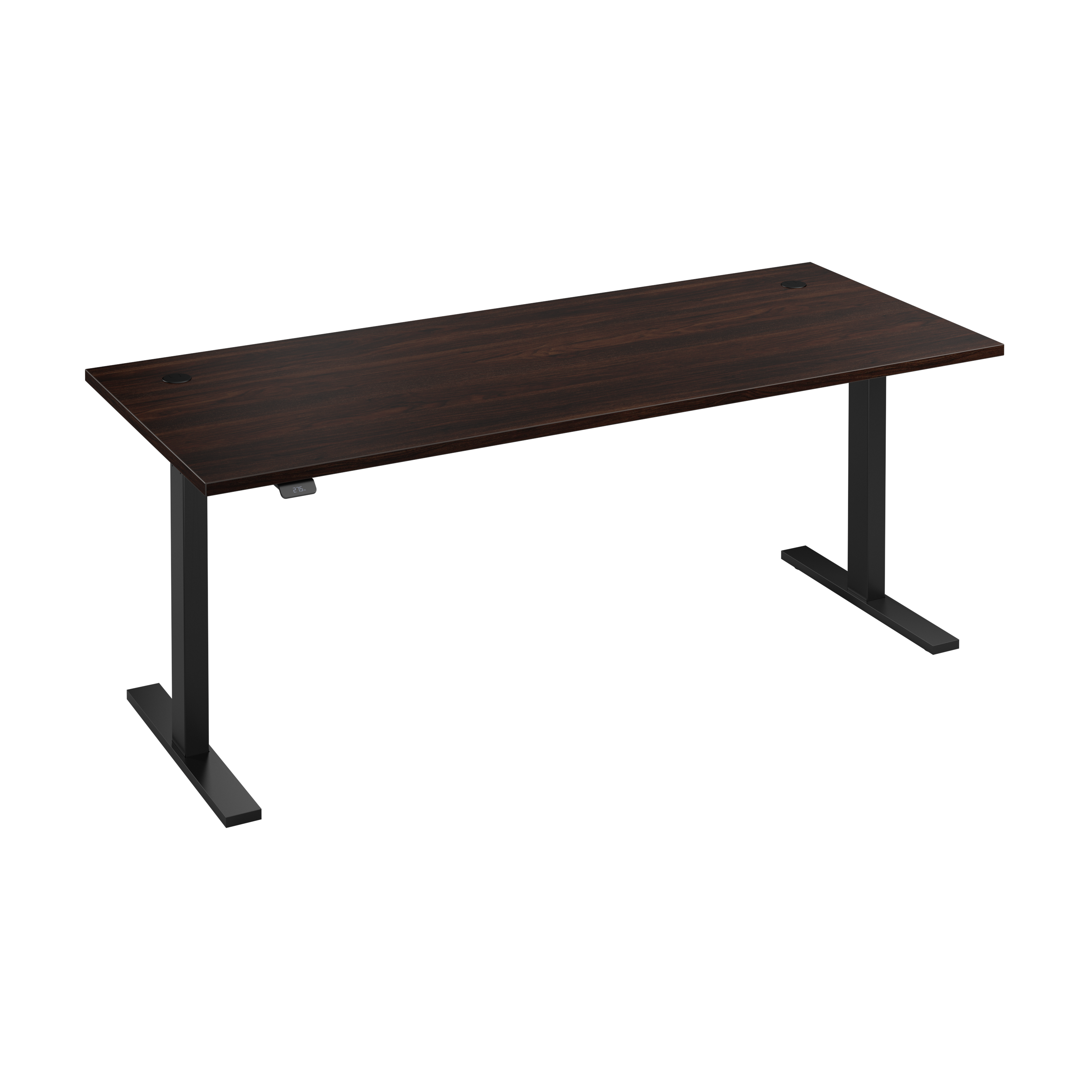 Shop Bush Business Furniture Move 60 Series 72W x 30D Electric Height Adjustable Standing Desk 02 M6S7230BWBK #color_black walnut/black powder coat