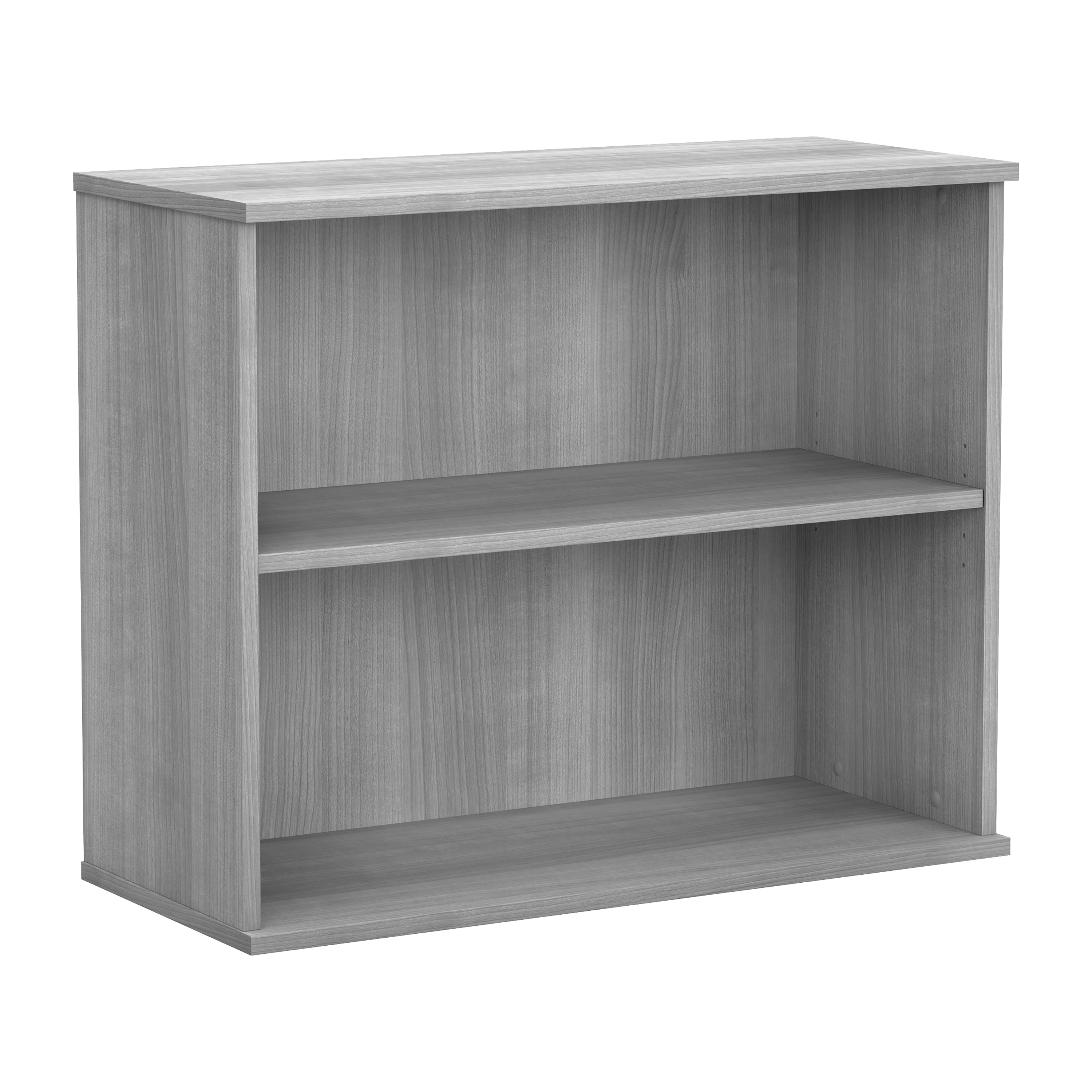 Shop Bush Business Furniture Small 2 Shelf Bookcase 02 BK3036PG #color_platinum gray