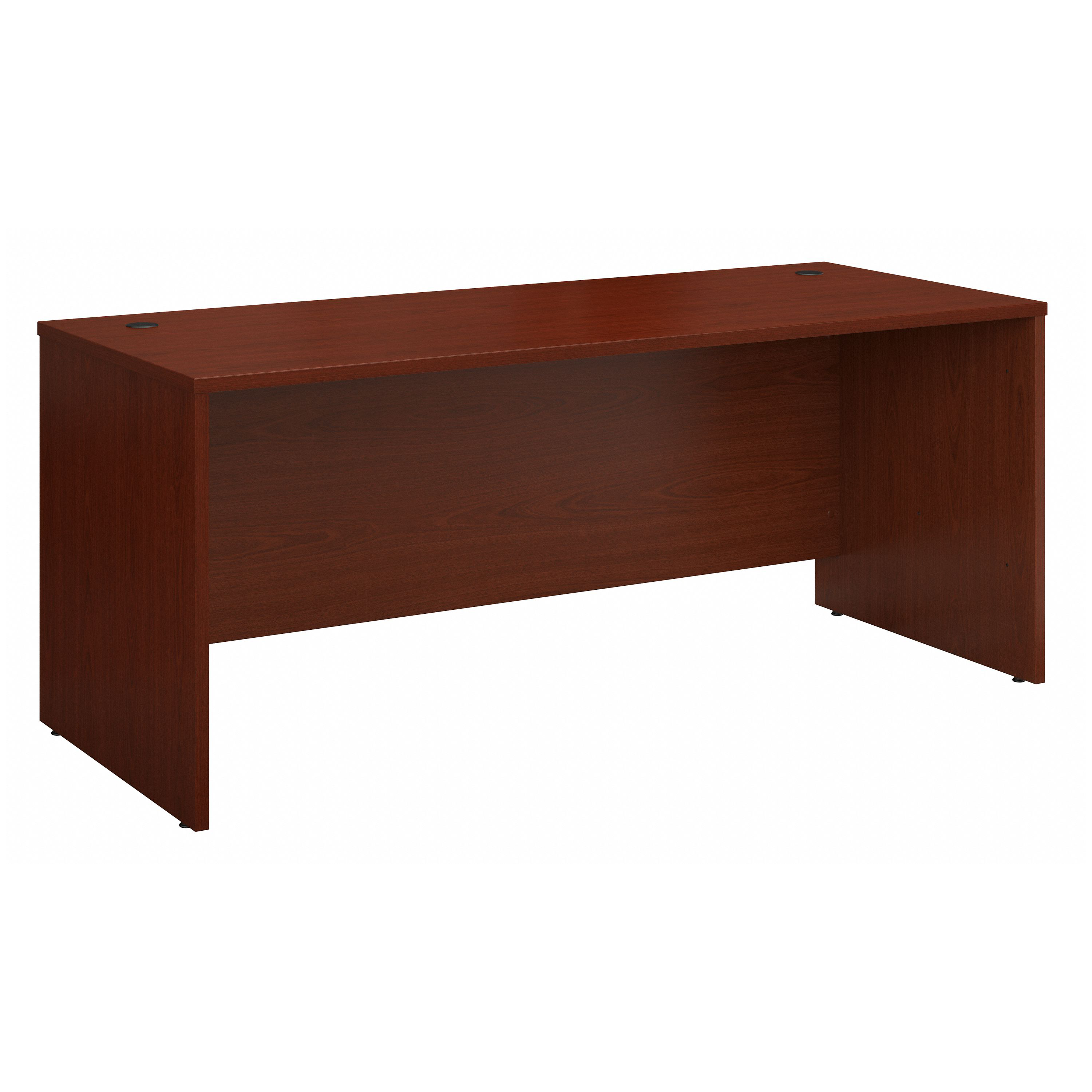 Shop Bush Business Furniture Series C 72W x 30D Office Desk 02 WC36736 #color_mahogany