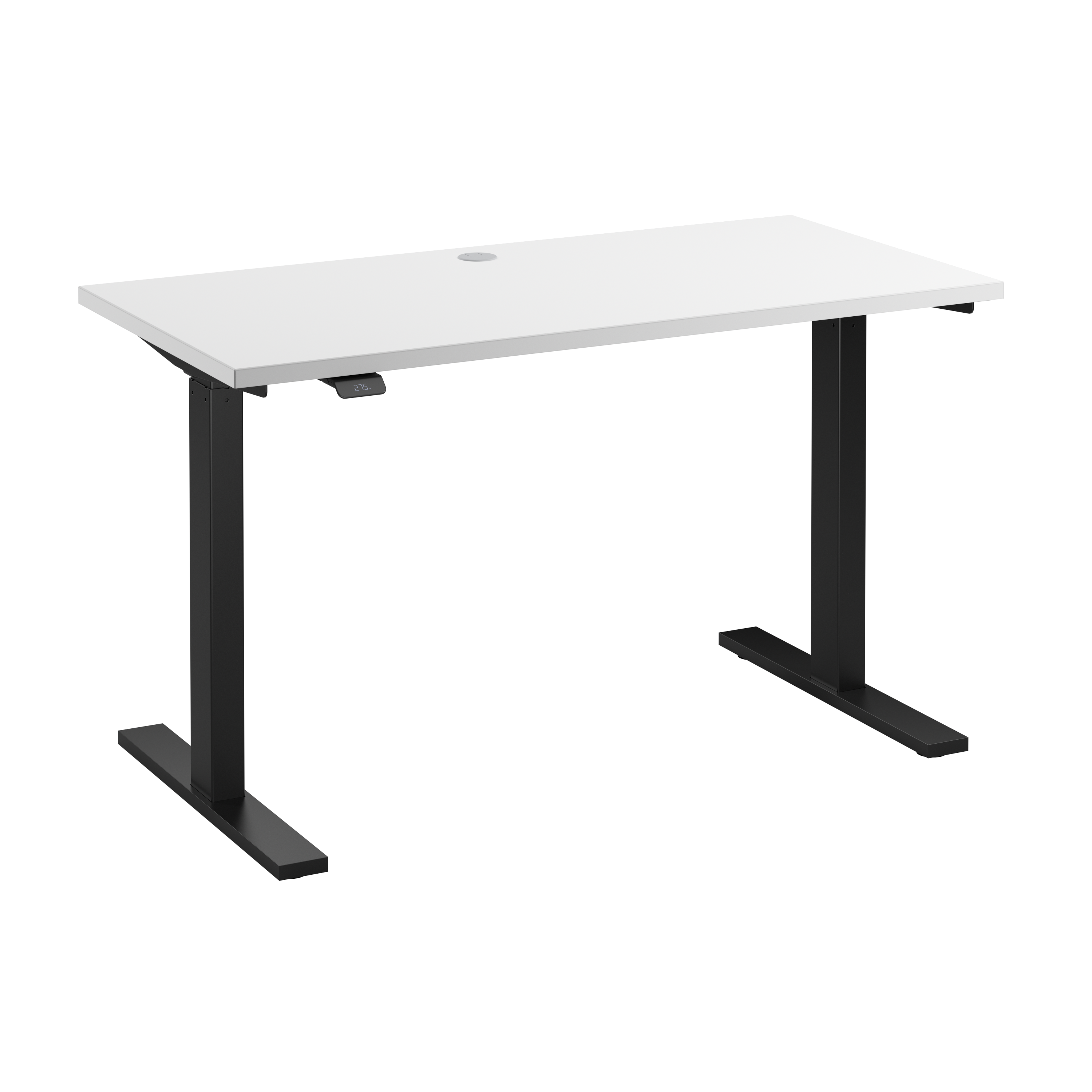 Shop Bush Business Furniture Move 60 Series 48W x 24D Electric Height Adjustable Standing Desk 02 M6S4824WHBK #color_white/black powder coat