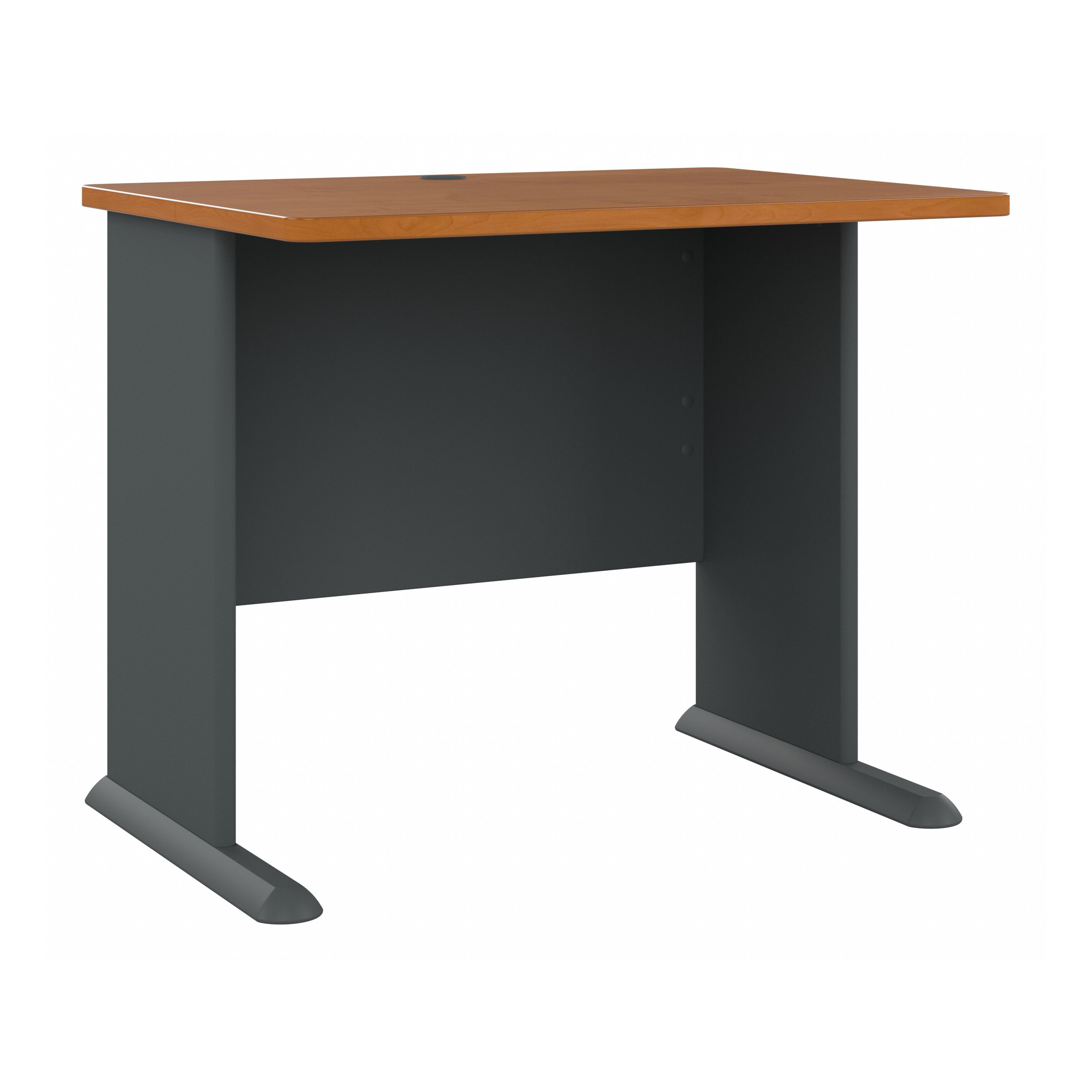 Shop Bush Business Furniture Series A 36W Desk 02 WC57436 #color_natural cherry/slate