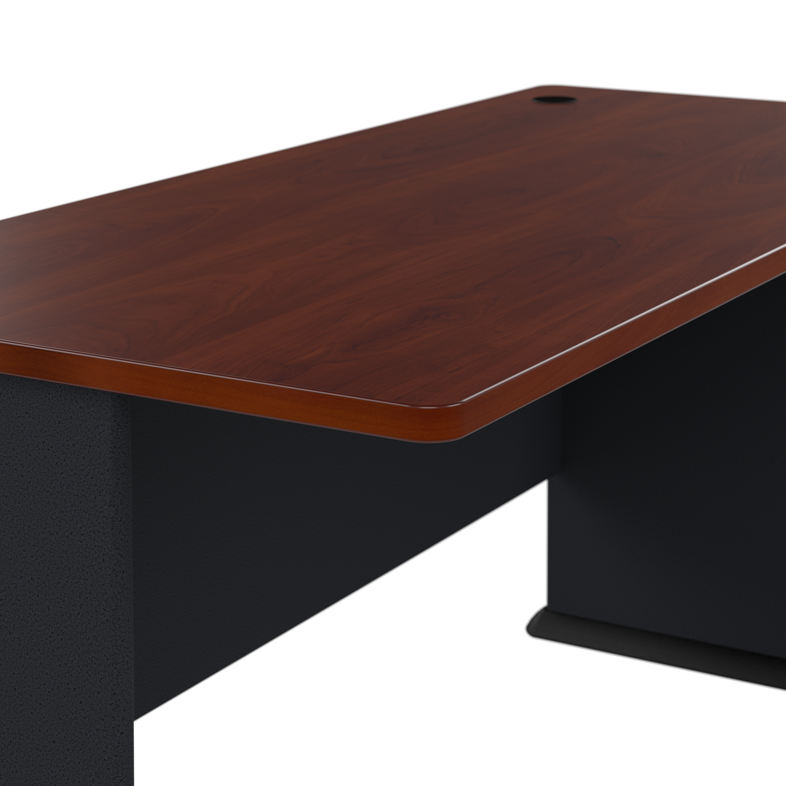 Shop Bush Business Furniture Series A 60W Desk 08 WC90460A #color_hansen cherry/galaxy