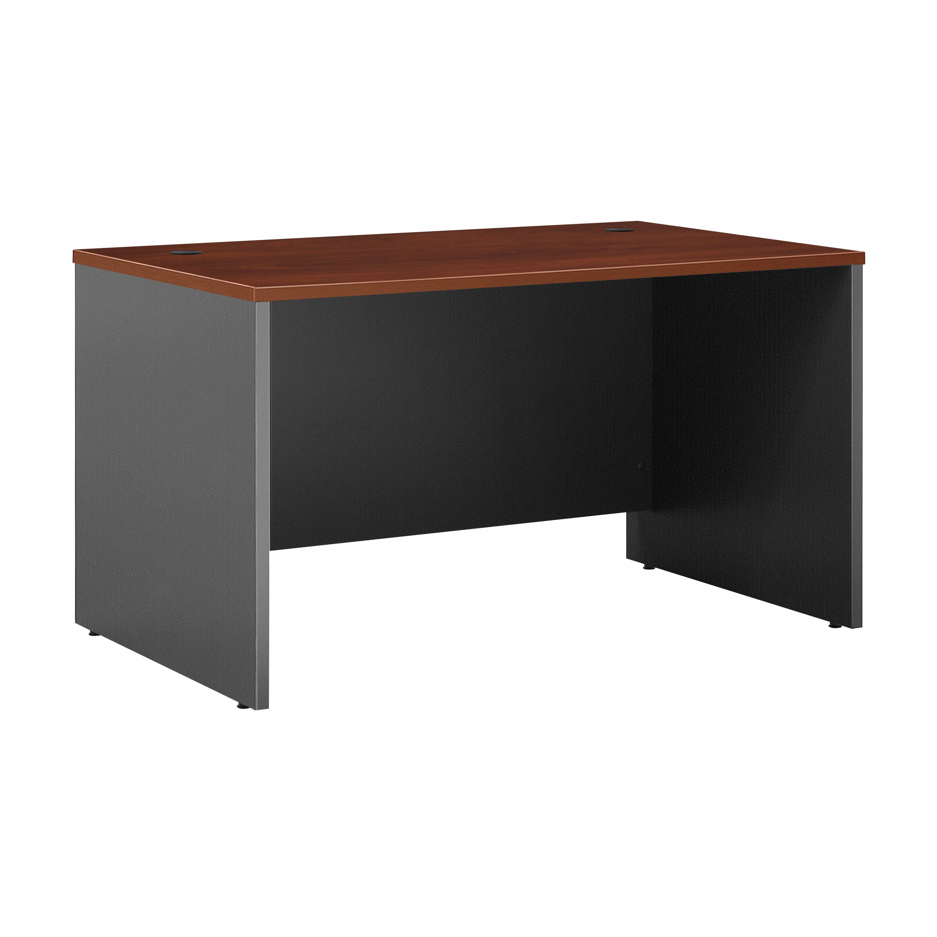 Shop Bush Business Furniture Series C 48W x 30D Desk 02 WC24448 #color_hansen cherry/graphite gray