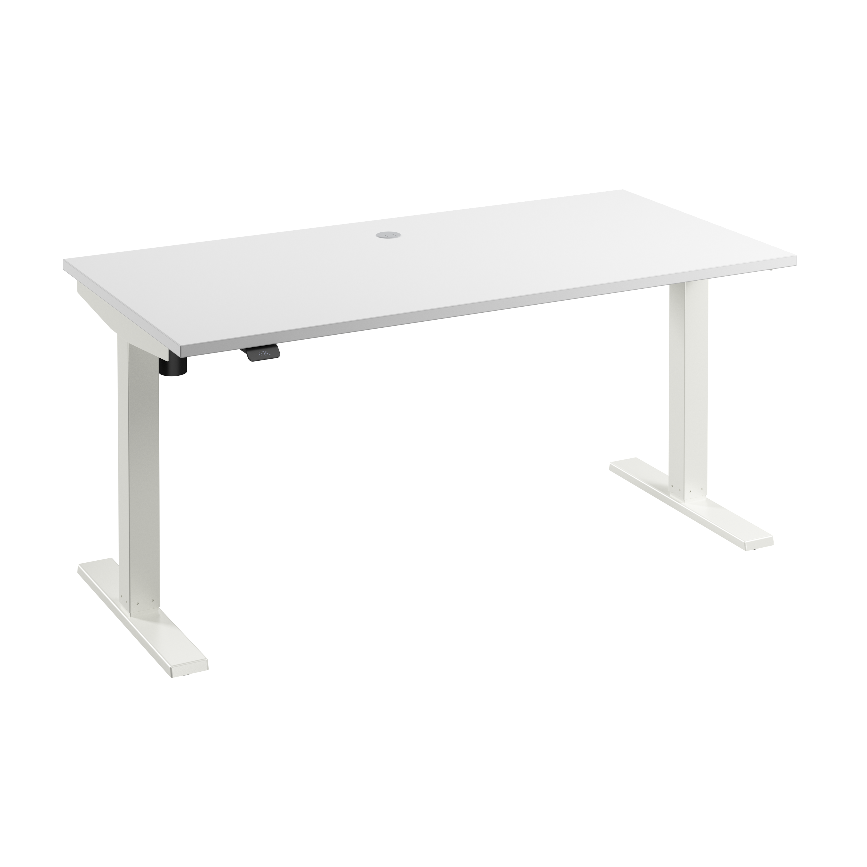 Shop Bush Business Furniture Move 40 Series 60W x 30D Electric Height Adjustable Standing Desk 02 M4S6030WHWK #color_white/white powder coat