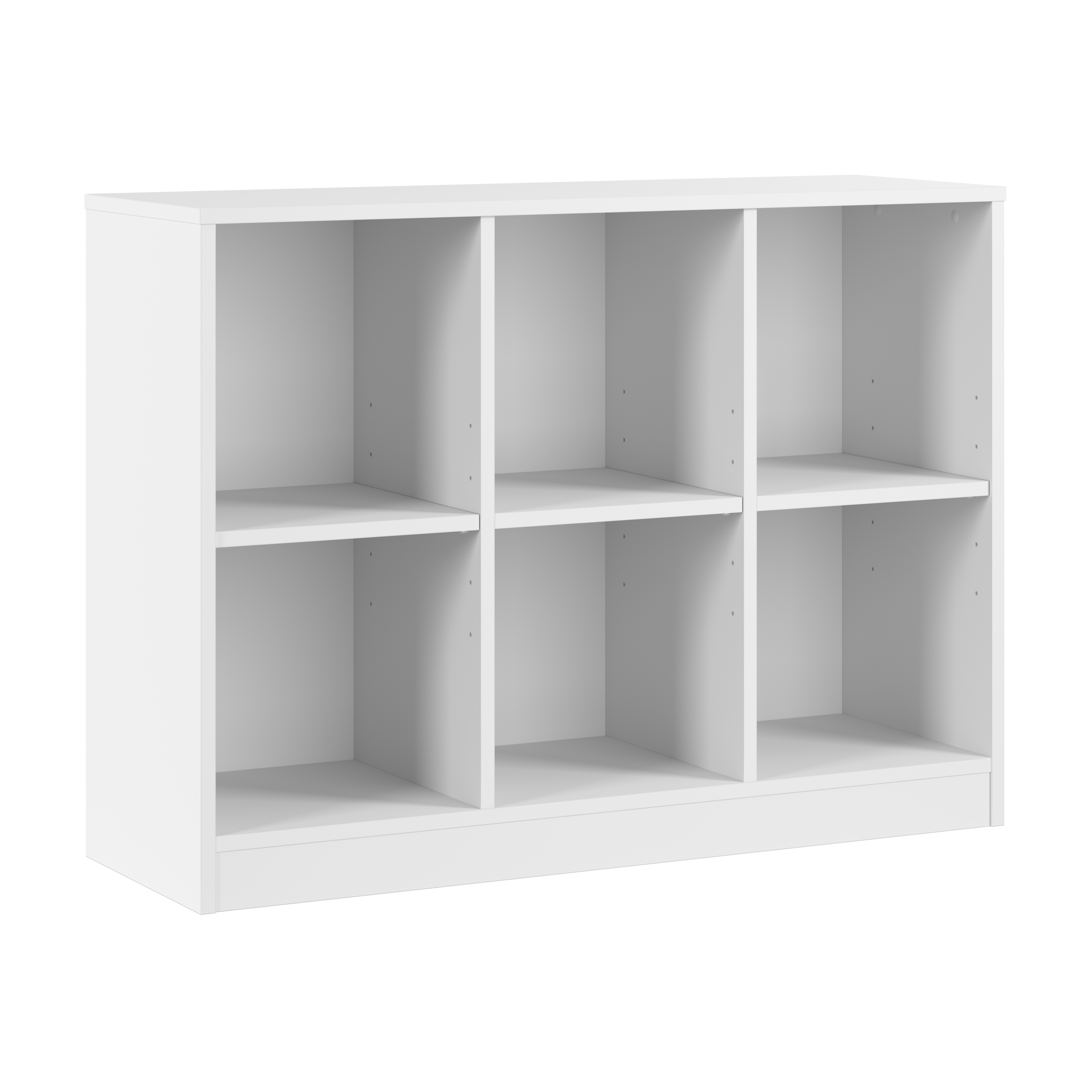 Shop Bush Furniture Universal 6 Cube Organizer Shelf 02 UBB145WH #color_white