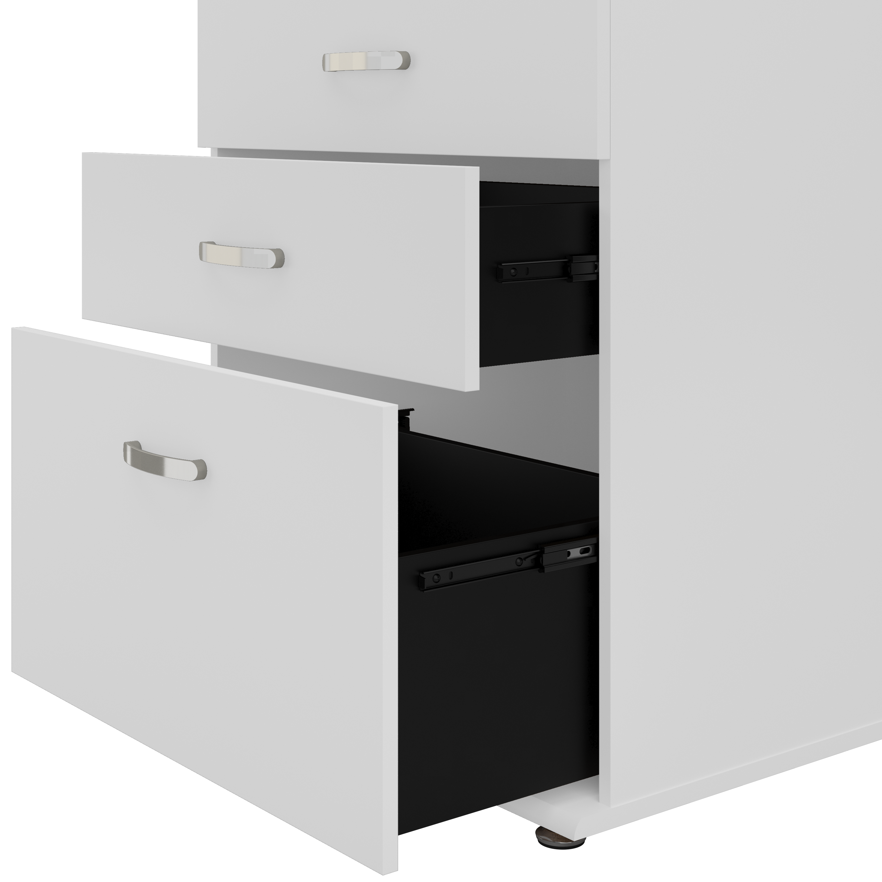 Shop Bush Business Furniture Universal 92W 5 Piece Modular Storage Set with Floor and Wall Cabinets 07 UNS003WH #color_white