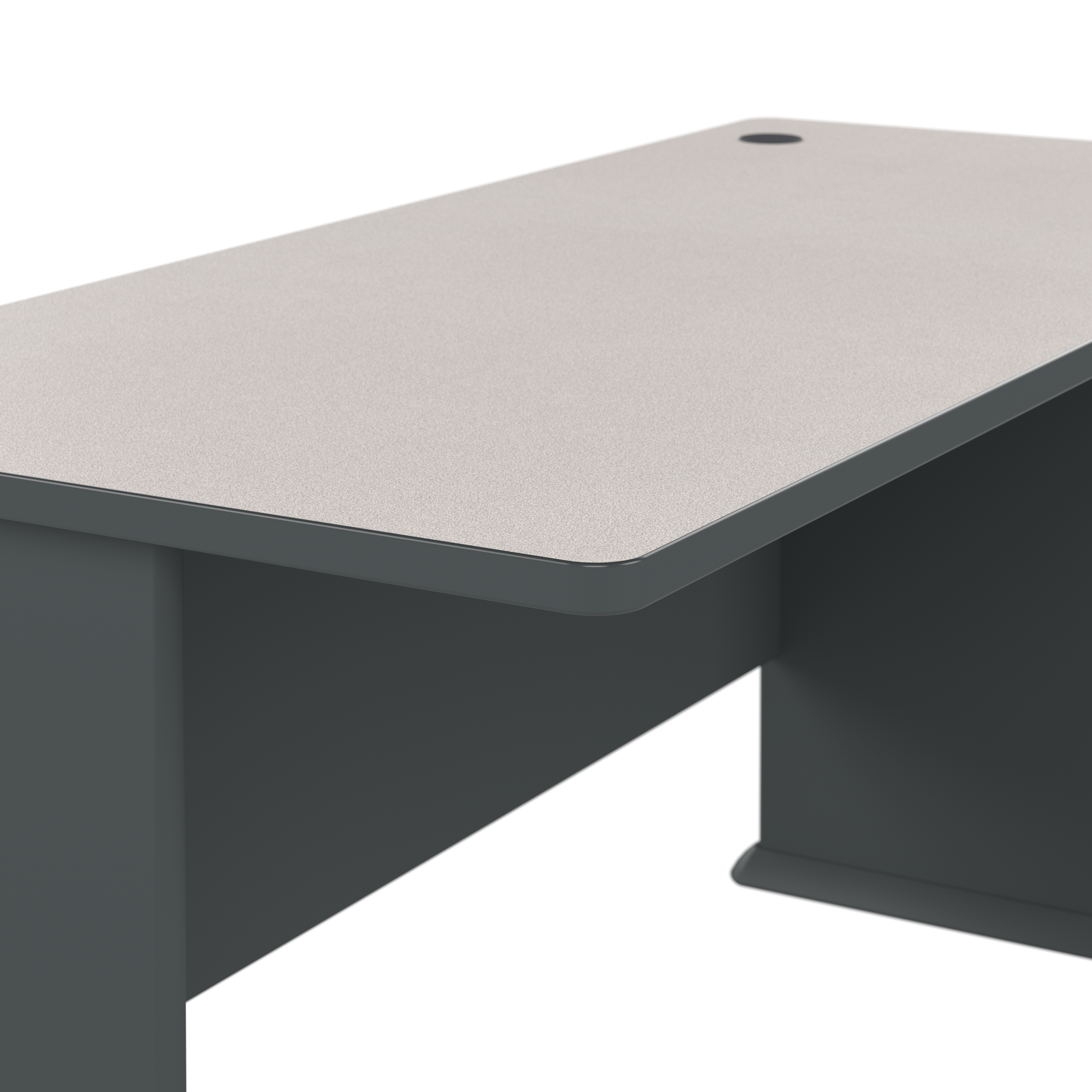 Shop Bush Business Furniture Series A 60W Desk 08 WC8460A #color_slate/white spectrum