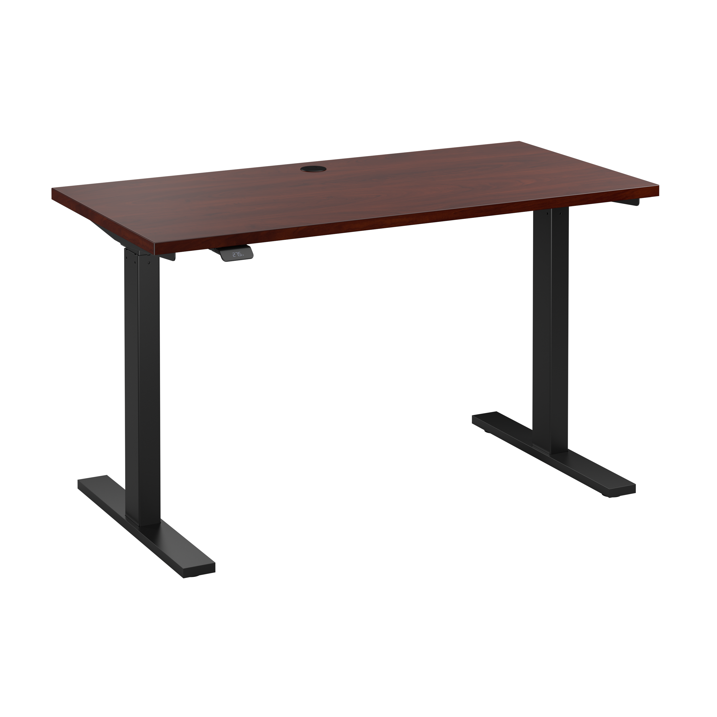 Shop Bush Business Furniture Move 60 Series 48W x 24D Electric Height Adjustable Standing Desk 02 M6S4824HCBK #color_hansen cherry/black powder coat