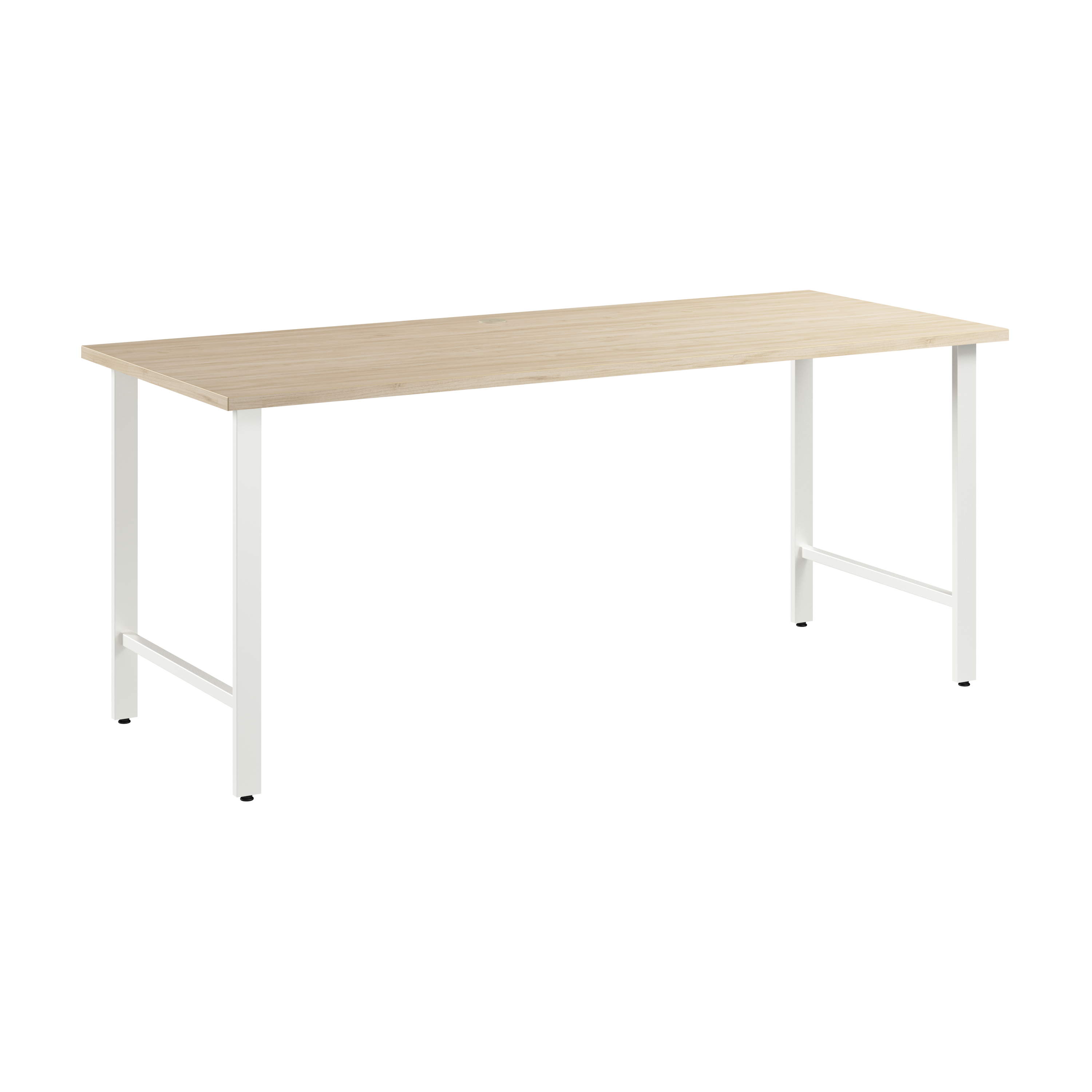 Shop Bush Business Furniture Hustle 72W x 30D Computer Desk with Metal Legs 02 HUD272NE #color_natural elm