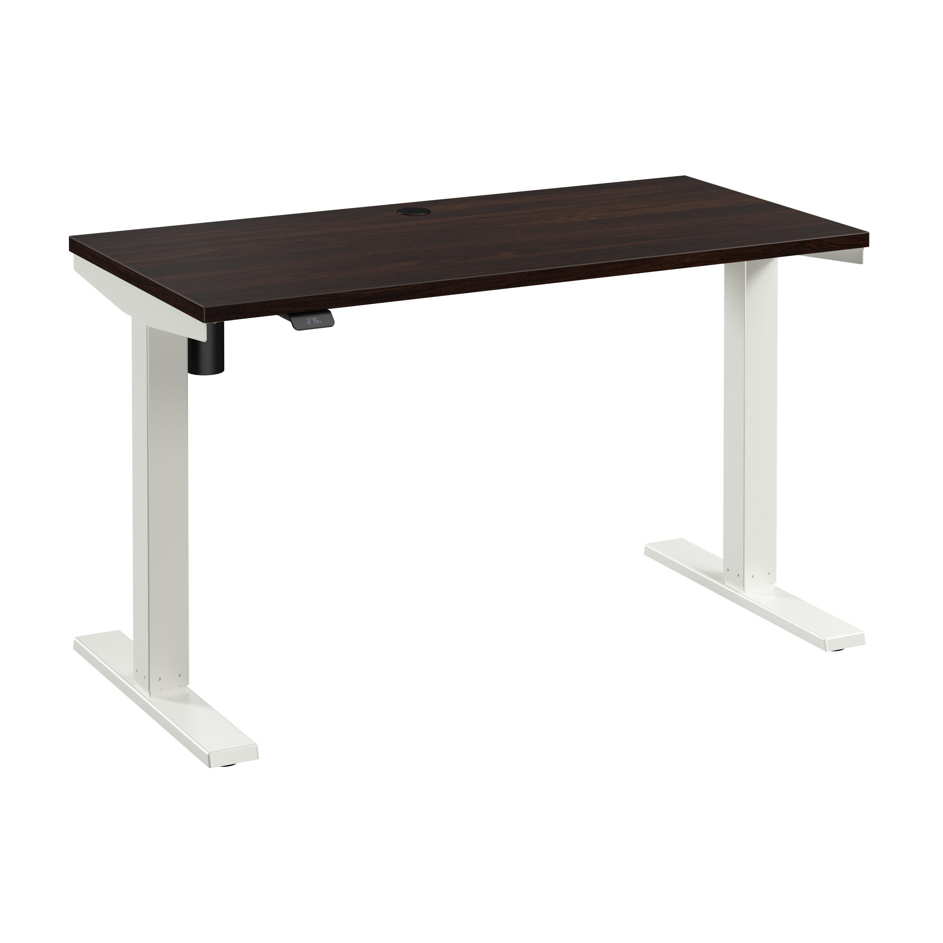 Shop Bush Business Furniture Move 40 Series 48W x 24D Electric Height Adjustable Standing Desk 02 M4S4824BWWK #color_black walnut/white powder coat