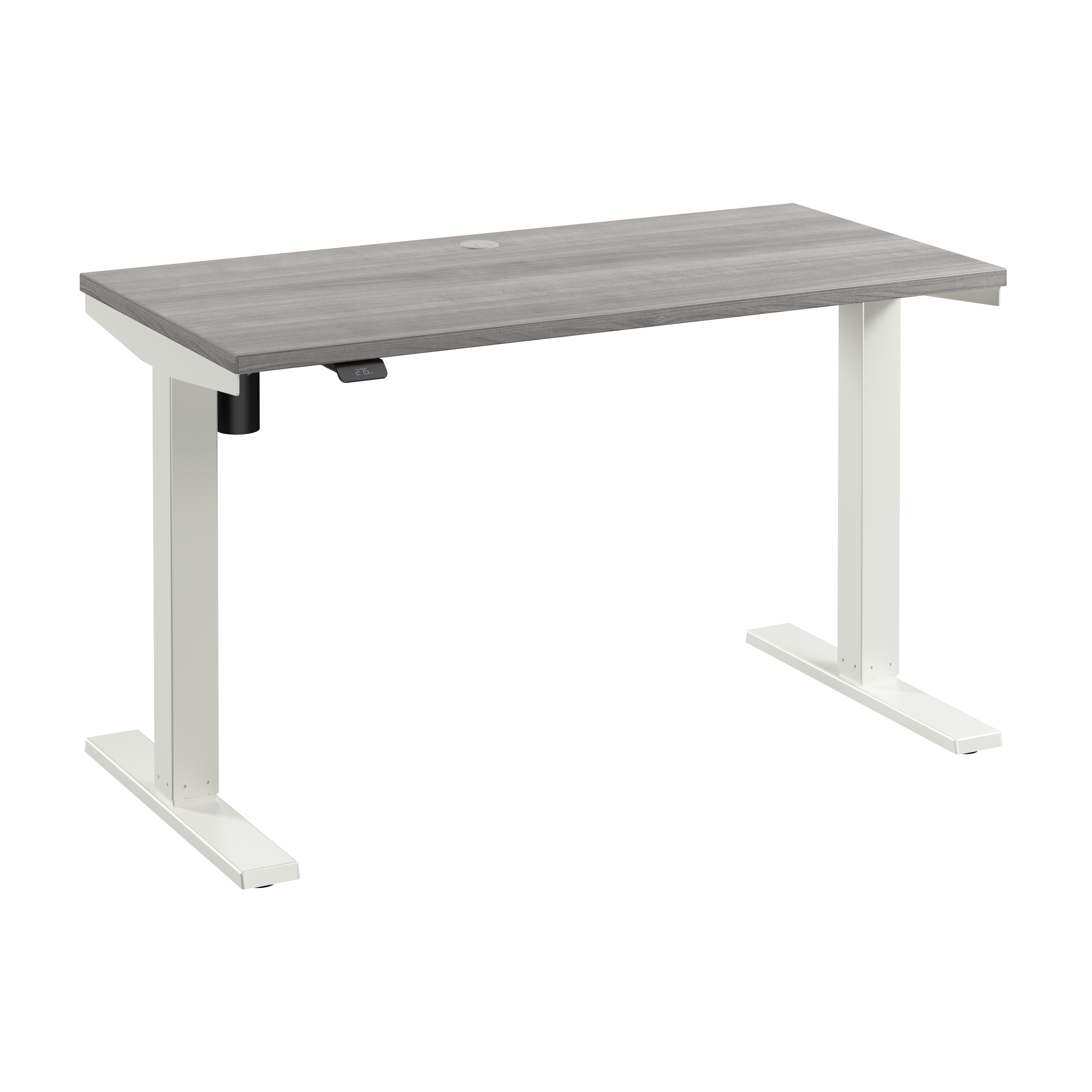 Shop Bush Business Furniture Move 40 Series 48W x 24D Electric Height Adjustable Standing Desk 02 M4S4824PGWK #color_platinum gray/white powder coat