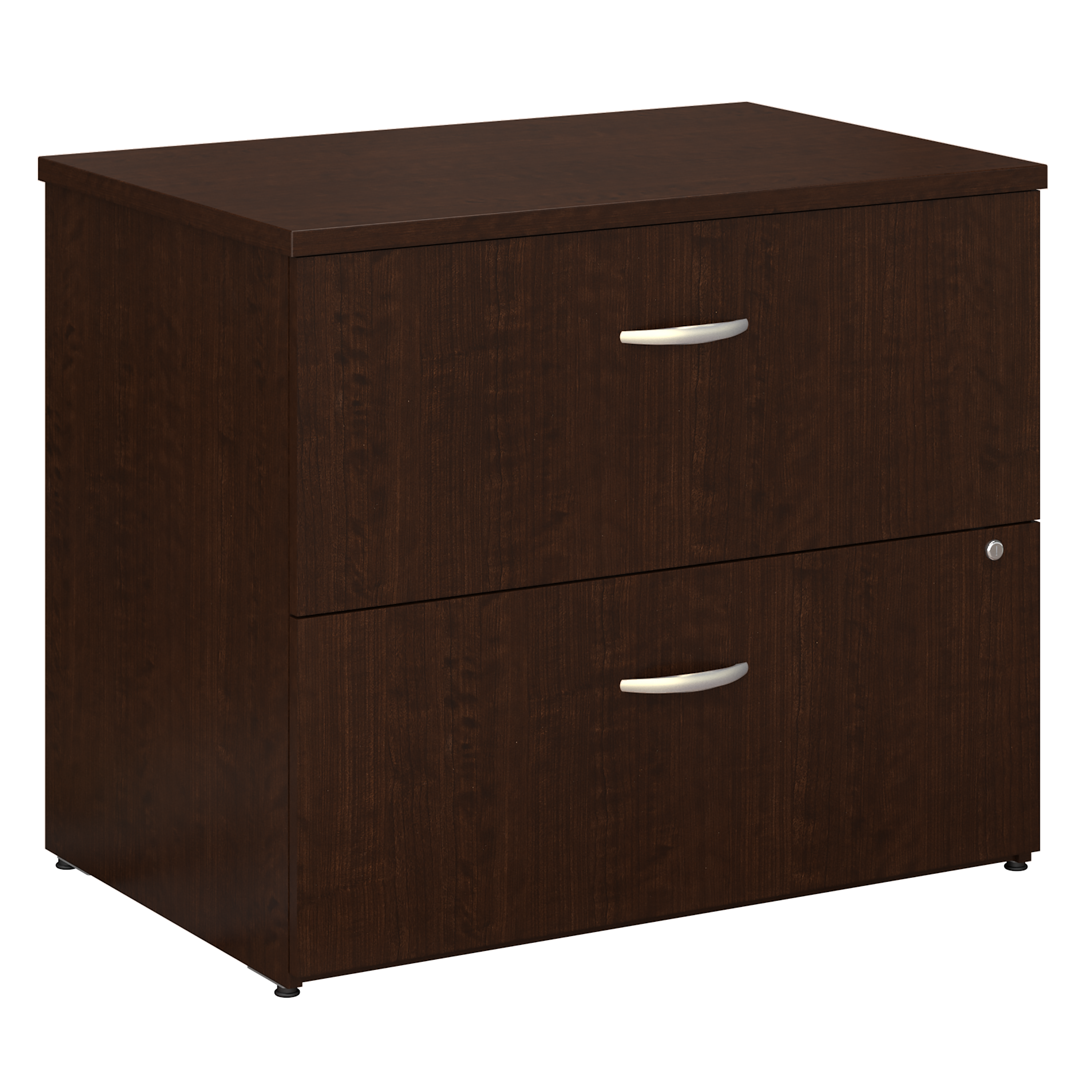 Shop Bush Business Furniture Series C 36W 2 Drawer Lateral File Cabinet 02 WC12954C #color_mocha cherry