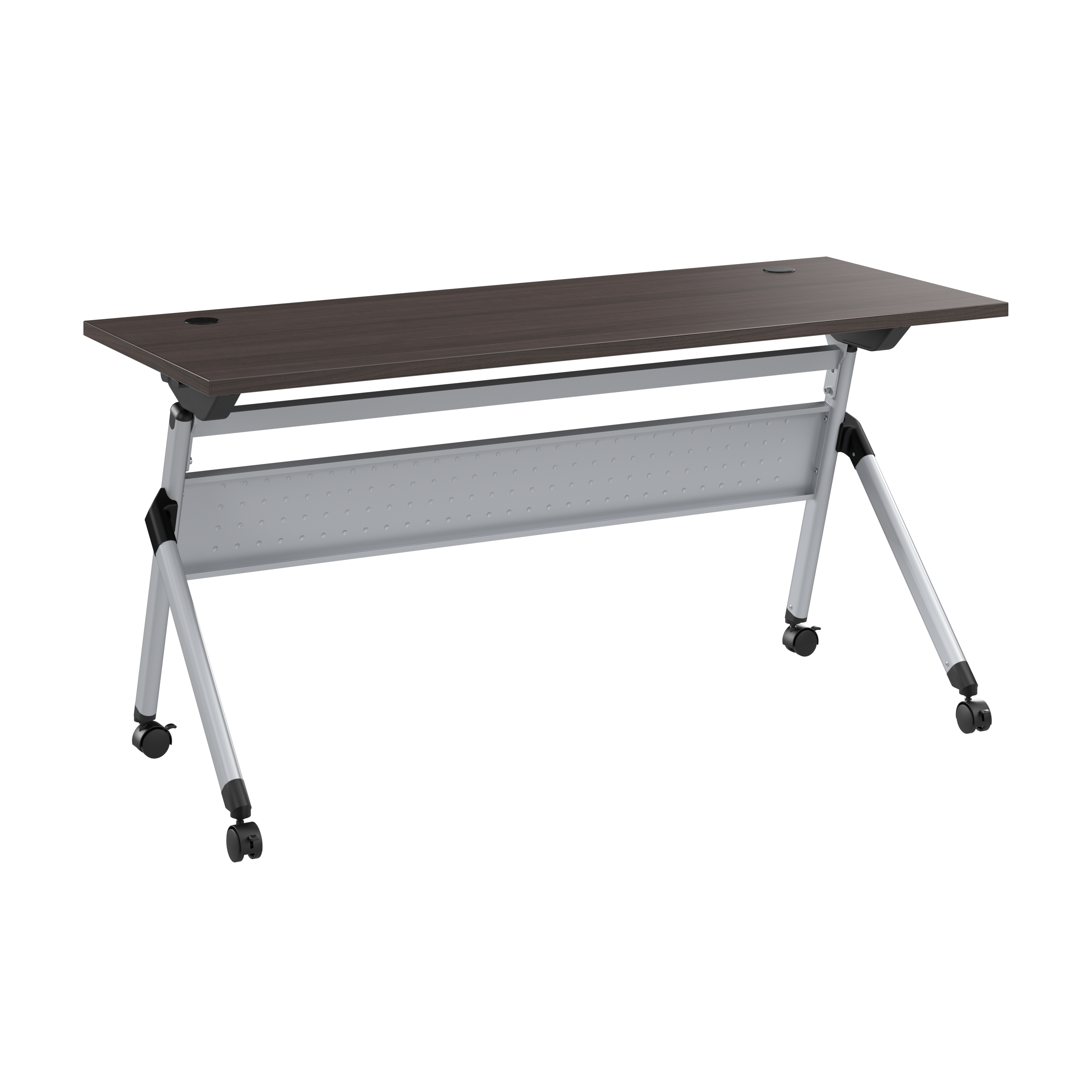 Shop Bush Business Furniture Envision 60W Folding Training Table 02 NVW160SGK #color_storm gray/cool gray metallic