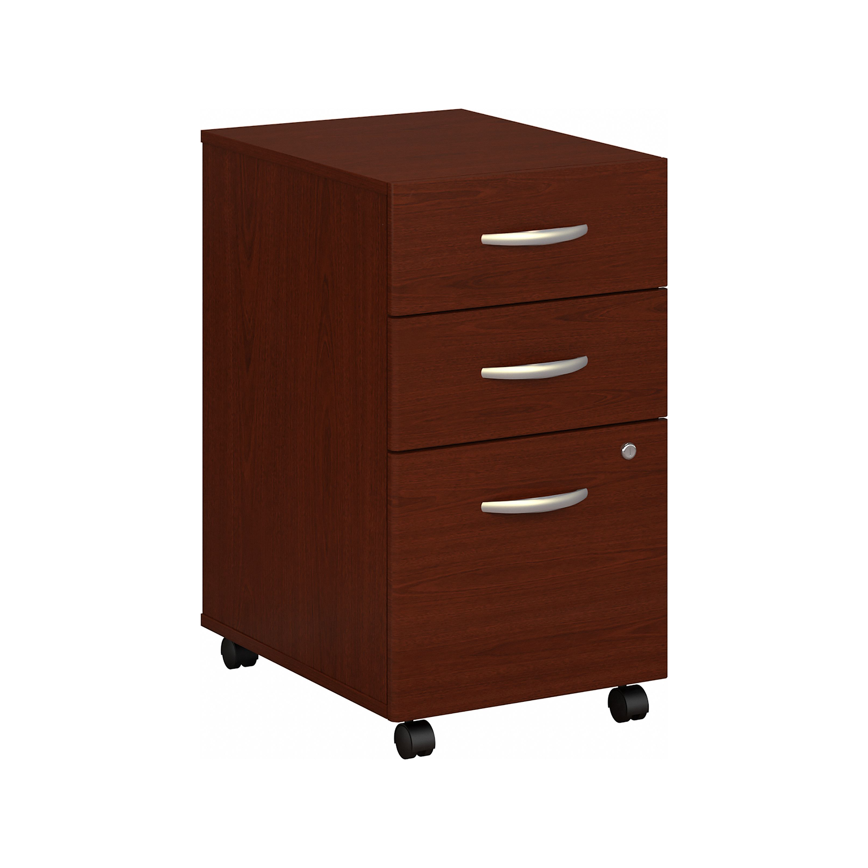 Shop Bush Business Furniture Series C 3 Drawer Mobile File Cabinet - Assembled 02 WC36753SU #color_mahogany