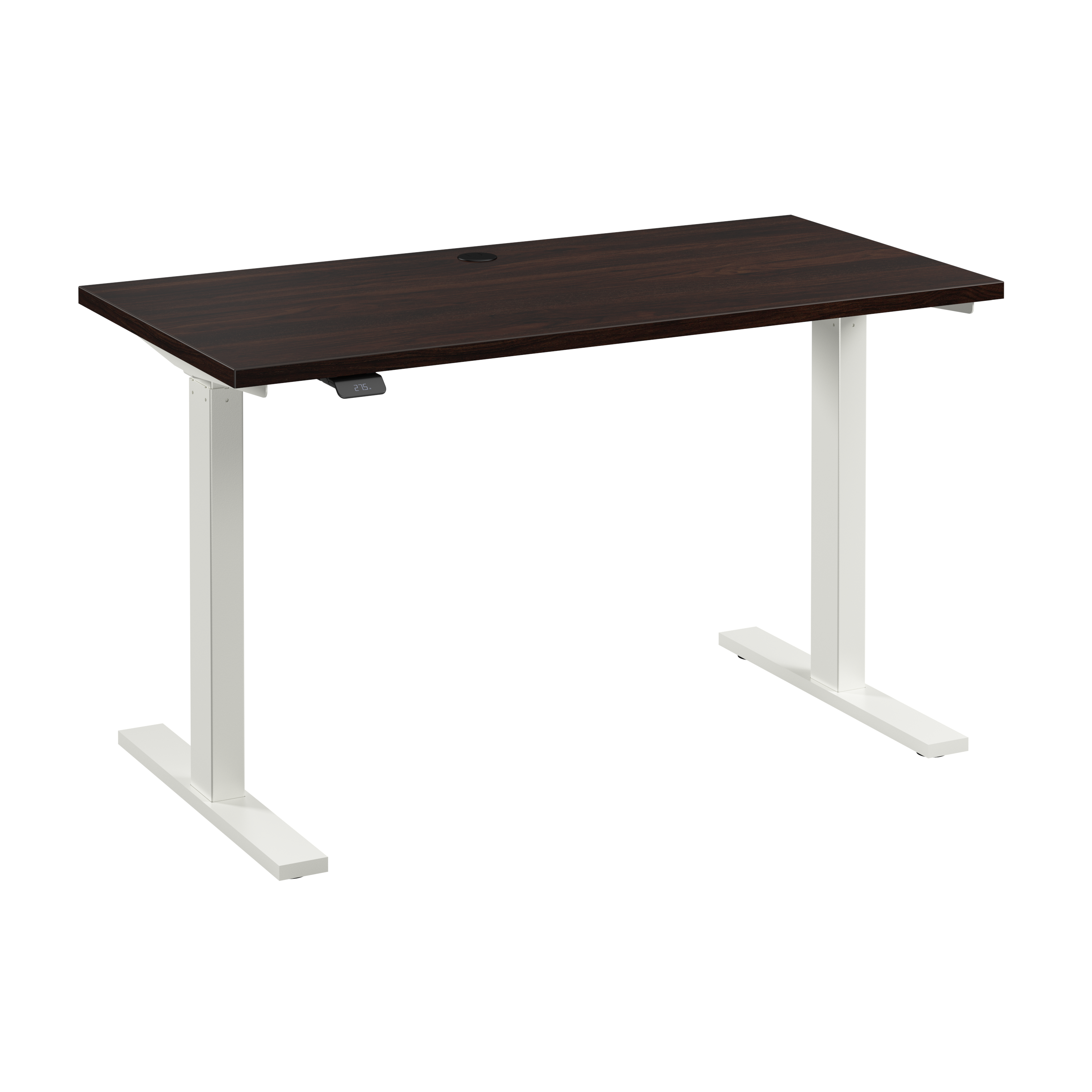 Shop Bush Business Furniture Move 60 Series 48W x 24D Electric Height Adjustable Standing Desk 02 M6S4824BWWK #color_black walnut/white powder coat