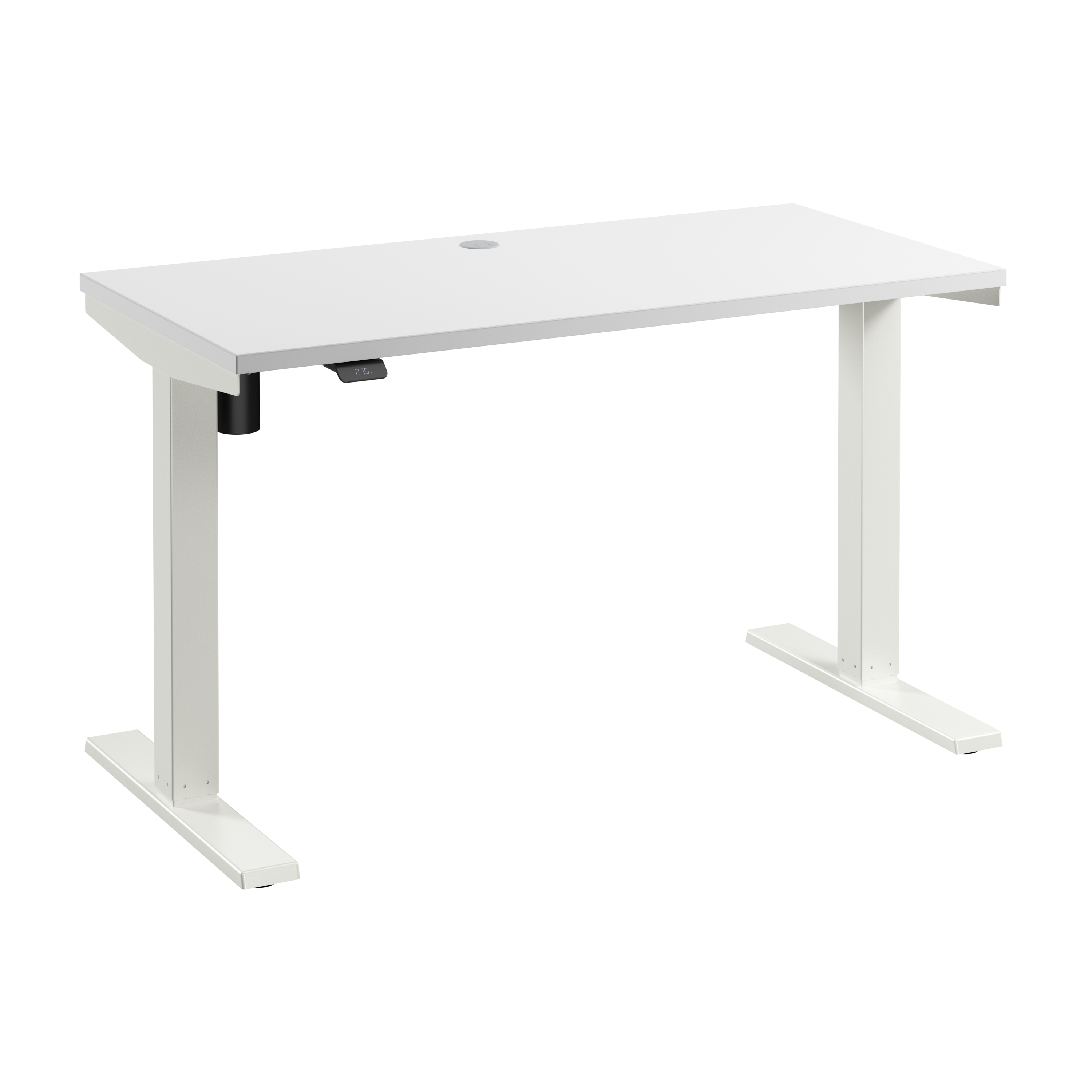 Shop Bush Business Furniture Move 40 Series 48W x 24D Electric Height Adjustable Standing Desk 02 M4S4824WHWK #color_white/white powder coat