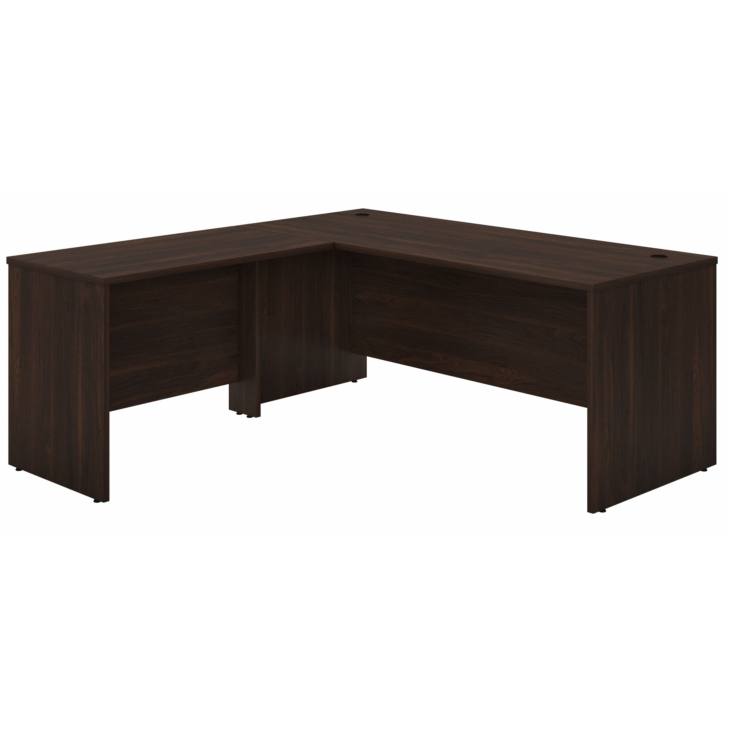 Shop Bush Business Furniture Studio C 72W x 30D L Shaped Desk with 42W Return 02 STC049BW #color_black walnut