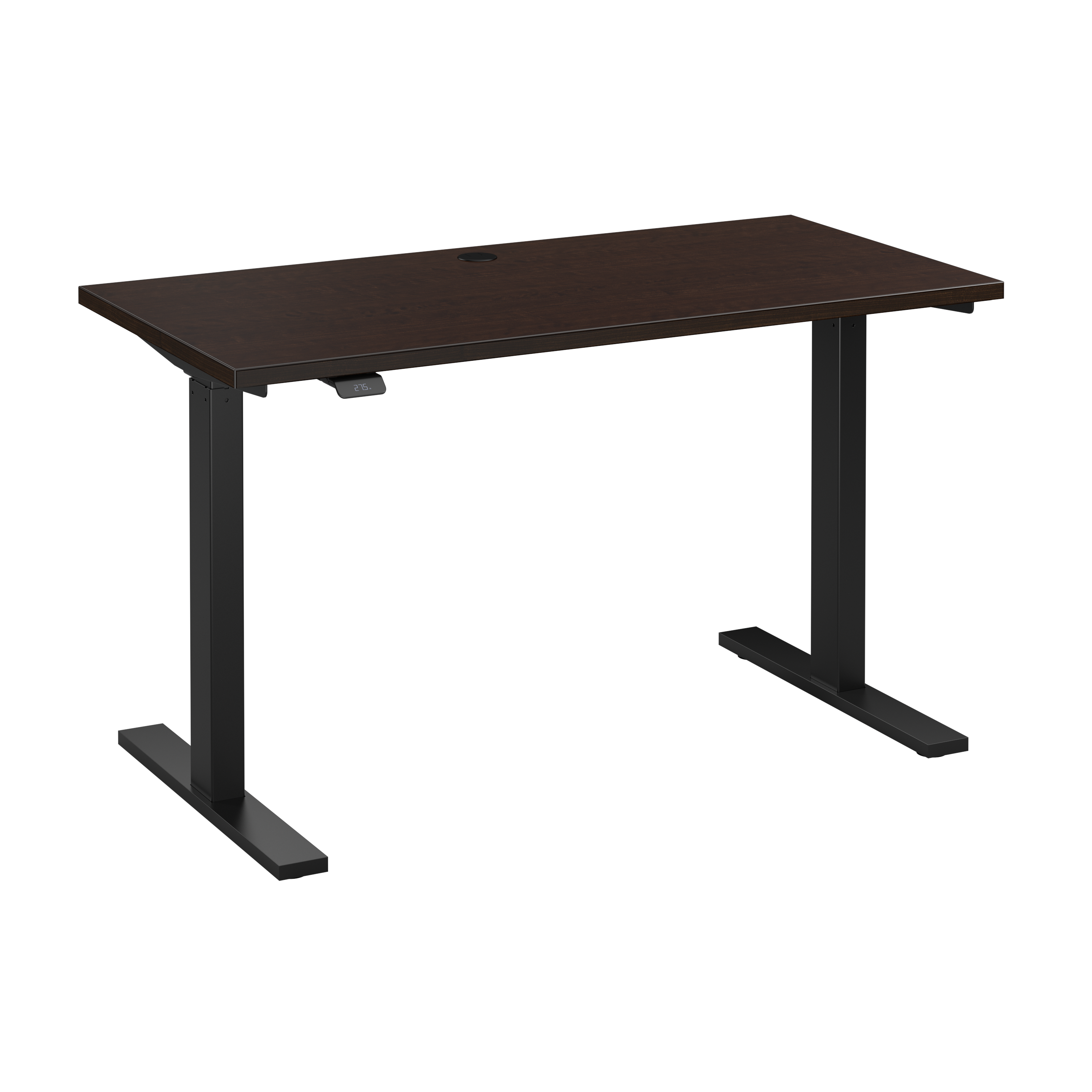 Shop Bush Business Furniture Move 60 Series 48W x 24D Electric Height Adjustable Standing Desk 02 M6S4824MRBK #color_mocha cherry/black powder coat