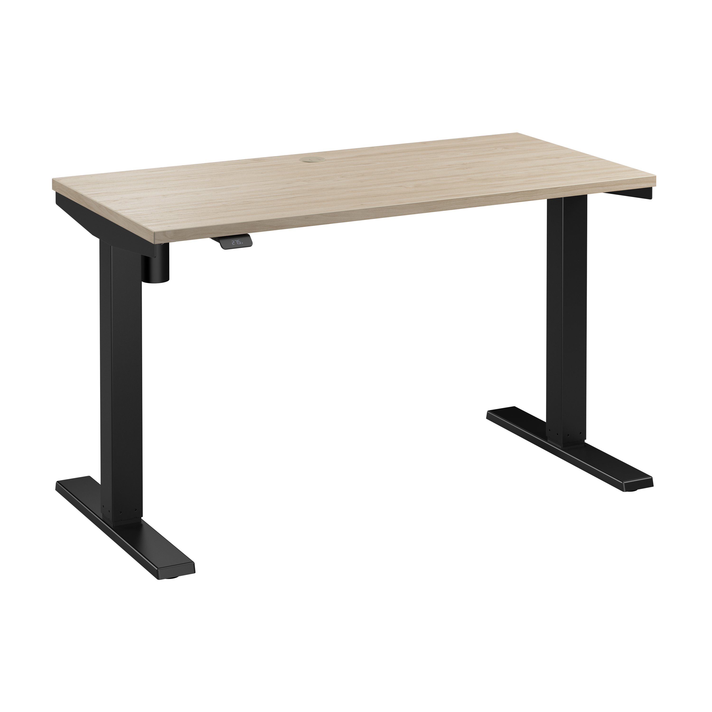 Shop Bush Business Furniture Move 40 Series 48W x 24D Electric Height Adjustable Standing Desk 02 M4S4824NEBK #color_natural elm/black powder coat