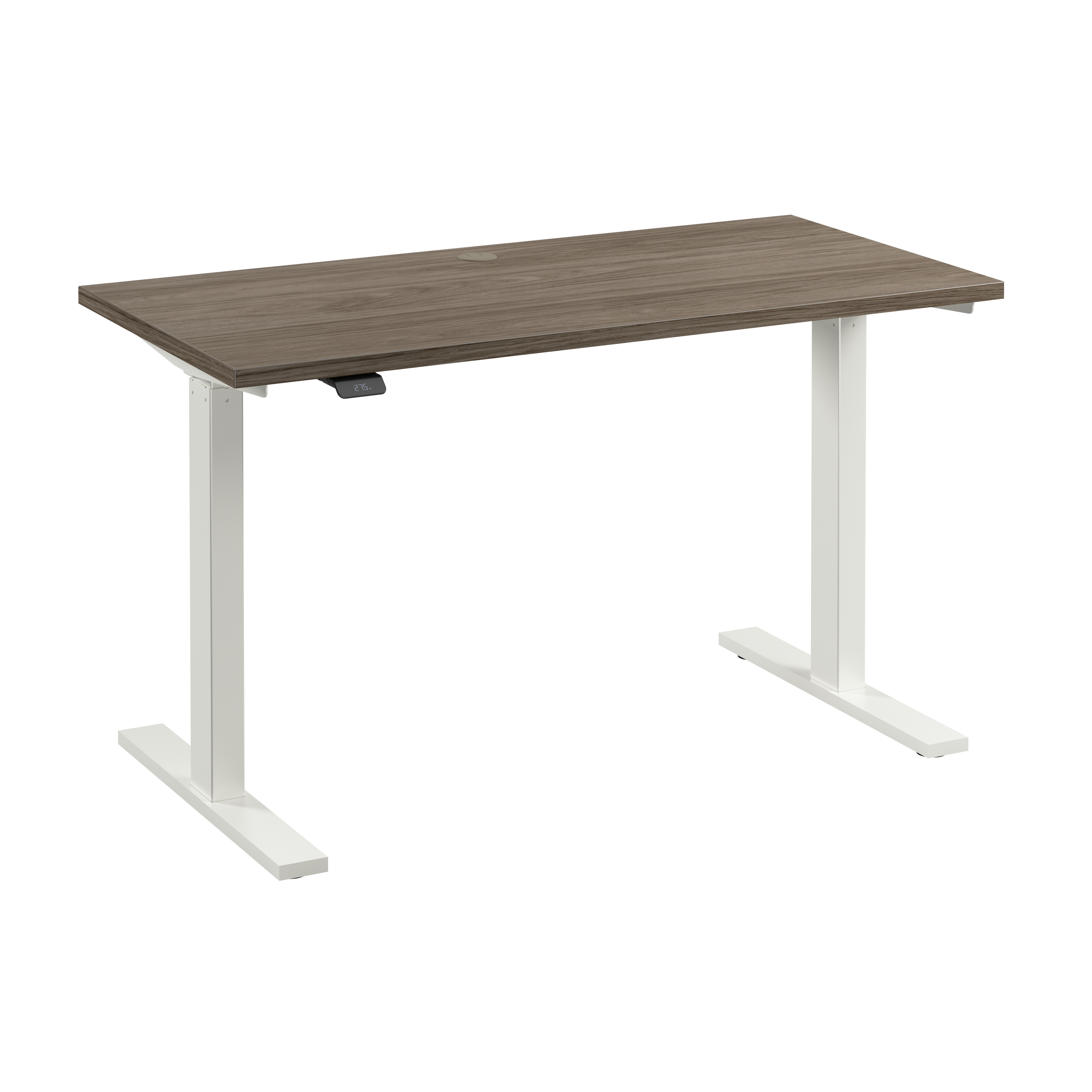 Shop Bush Business Furniture Move 60 Series 48W x 24D Electric Height Adjustable Standing Desk 02 M6S4824MHWK #color_modern hickory/white powder coat