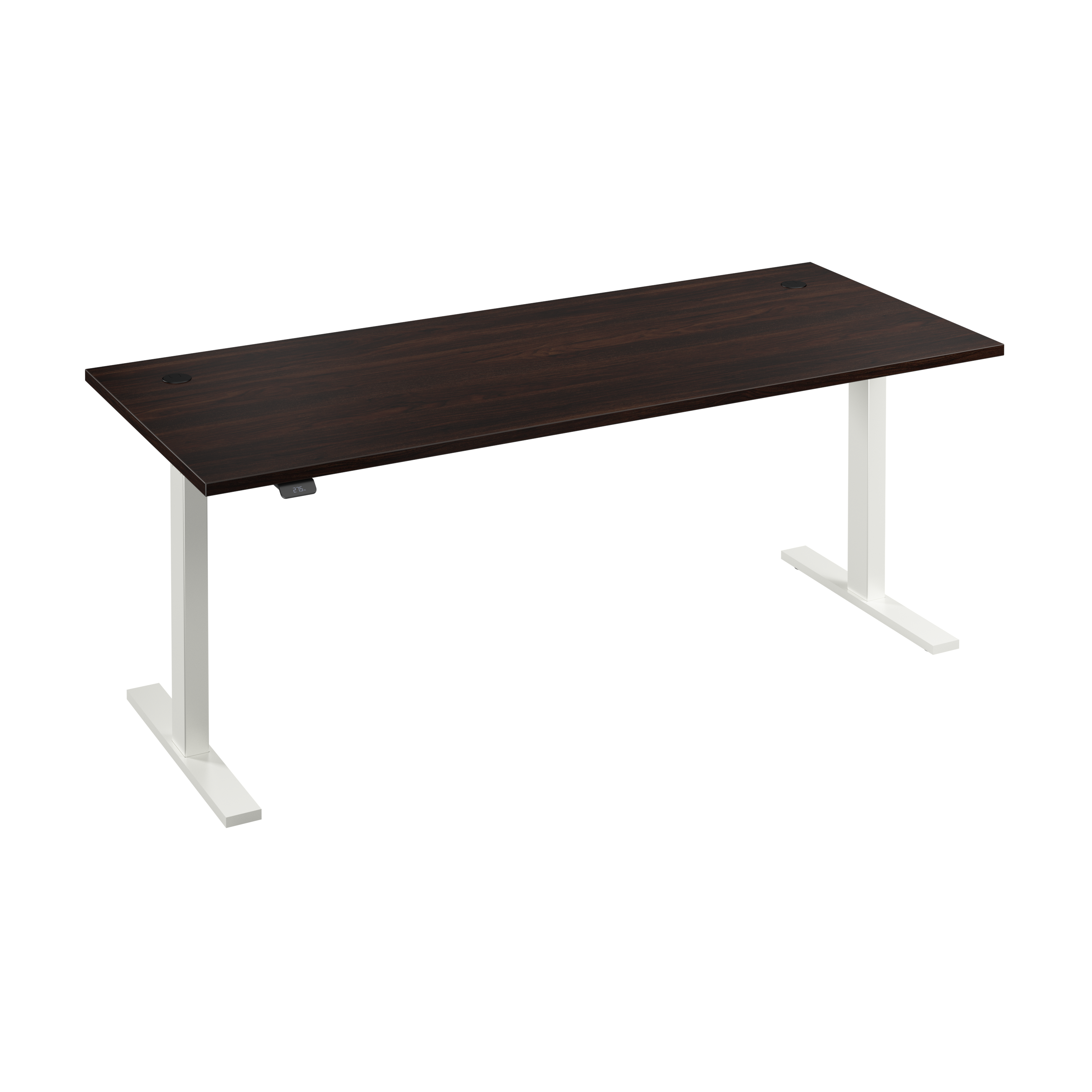 Shop Bush Business Furniture Move 60 Series 72W x 30D Electric Height Adjustable Standing Desk 02 M6S7230BWWK #color_black walnut/white powder coat