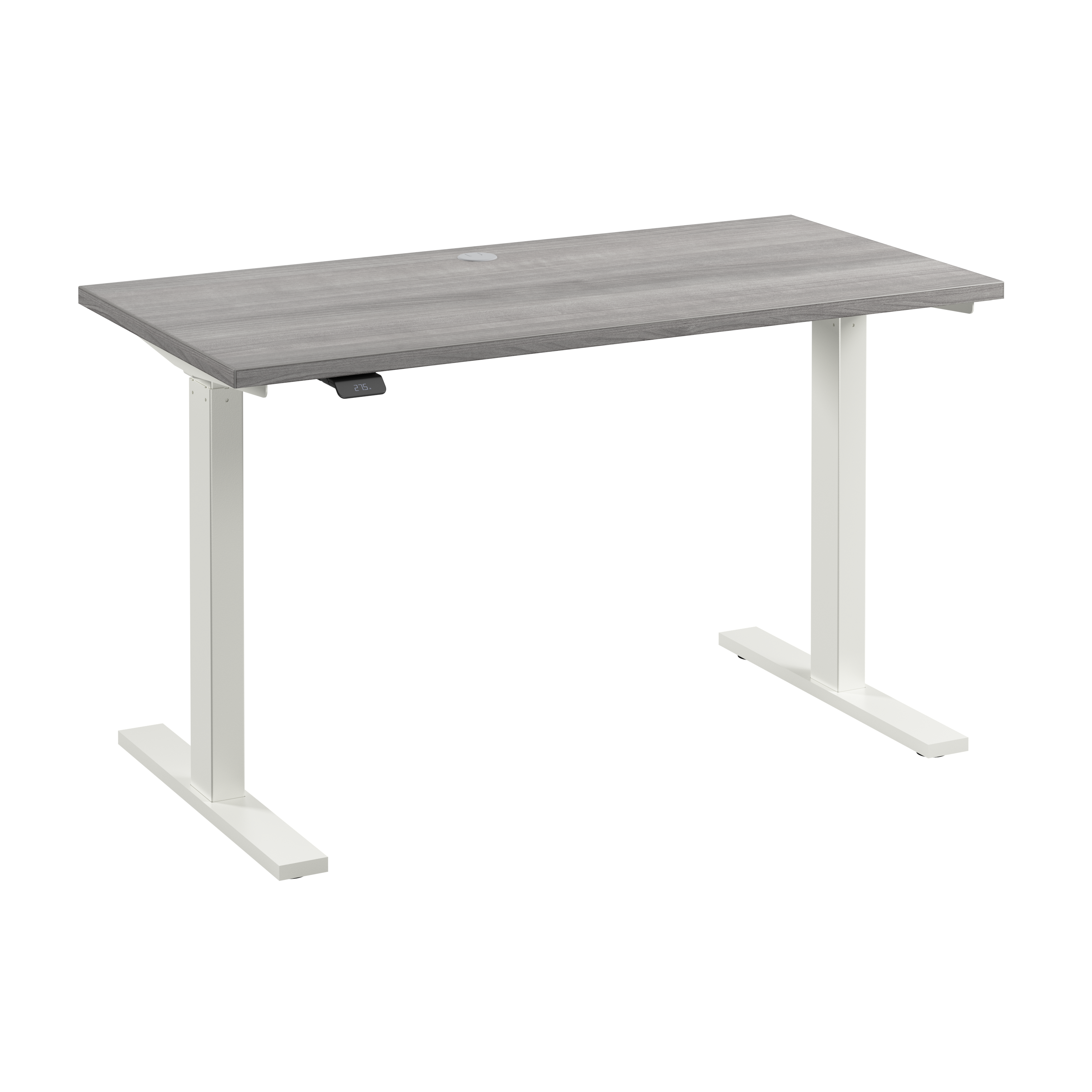 Shop Bush Business Furniture Move 60 Series 48W x 24D Electric Height Adjustable Standing Desk 02 M6S4824PGWK #color_platinum gray/white powder coat