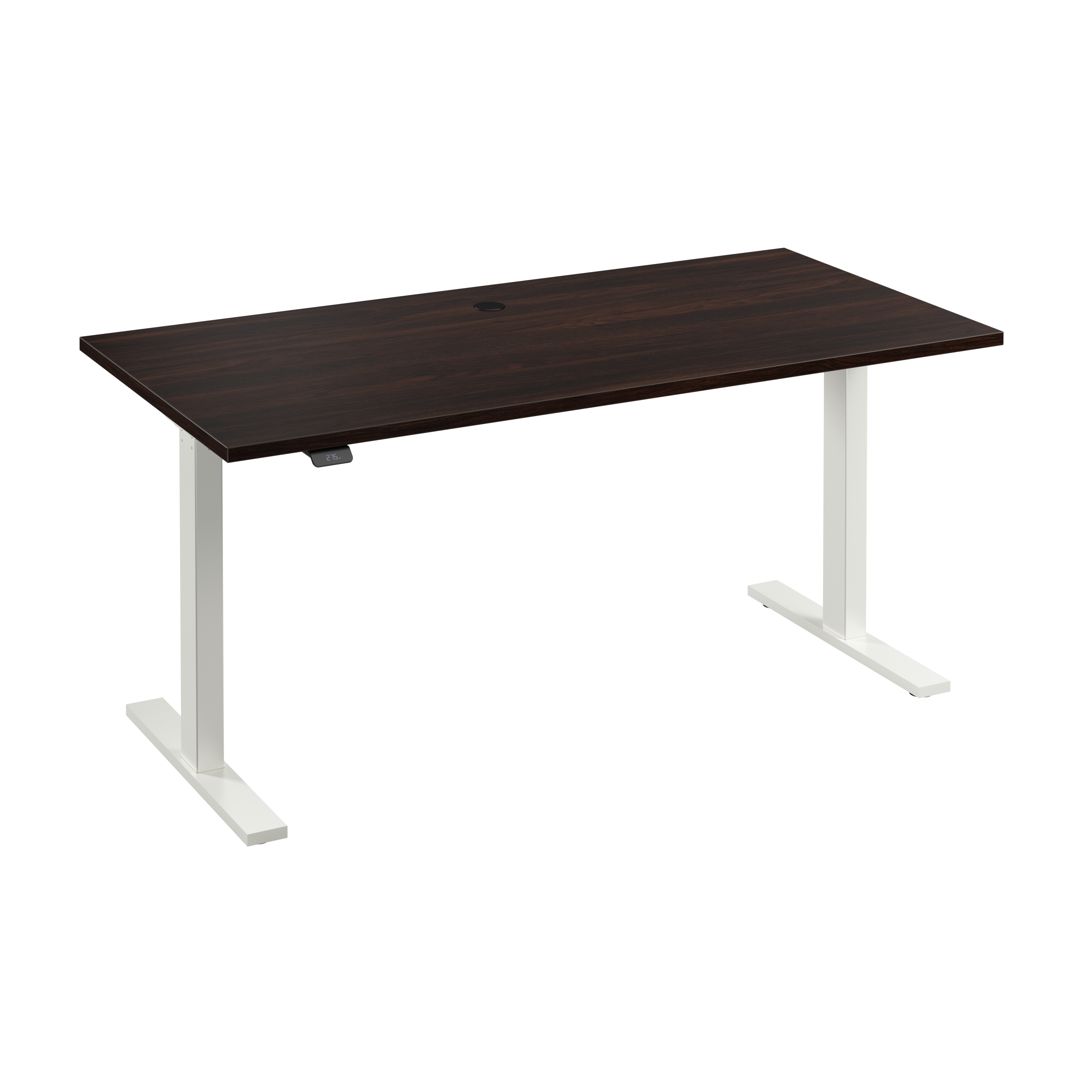 Shop Bush Business Furniture Move 60 Series 60W x 30D Electric Height Adjustable Standing Desk 02 M6S6030BWWK #color_black walnut/white powder coat