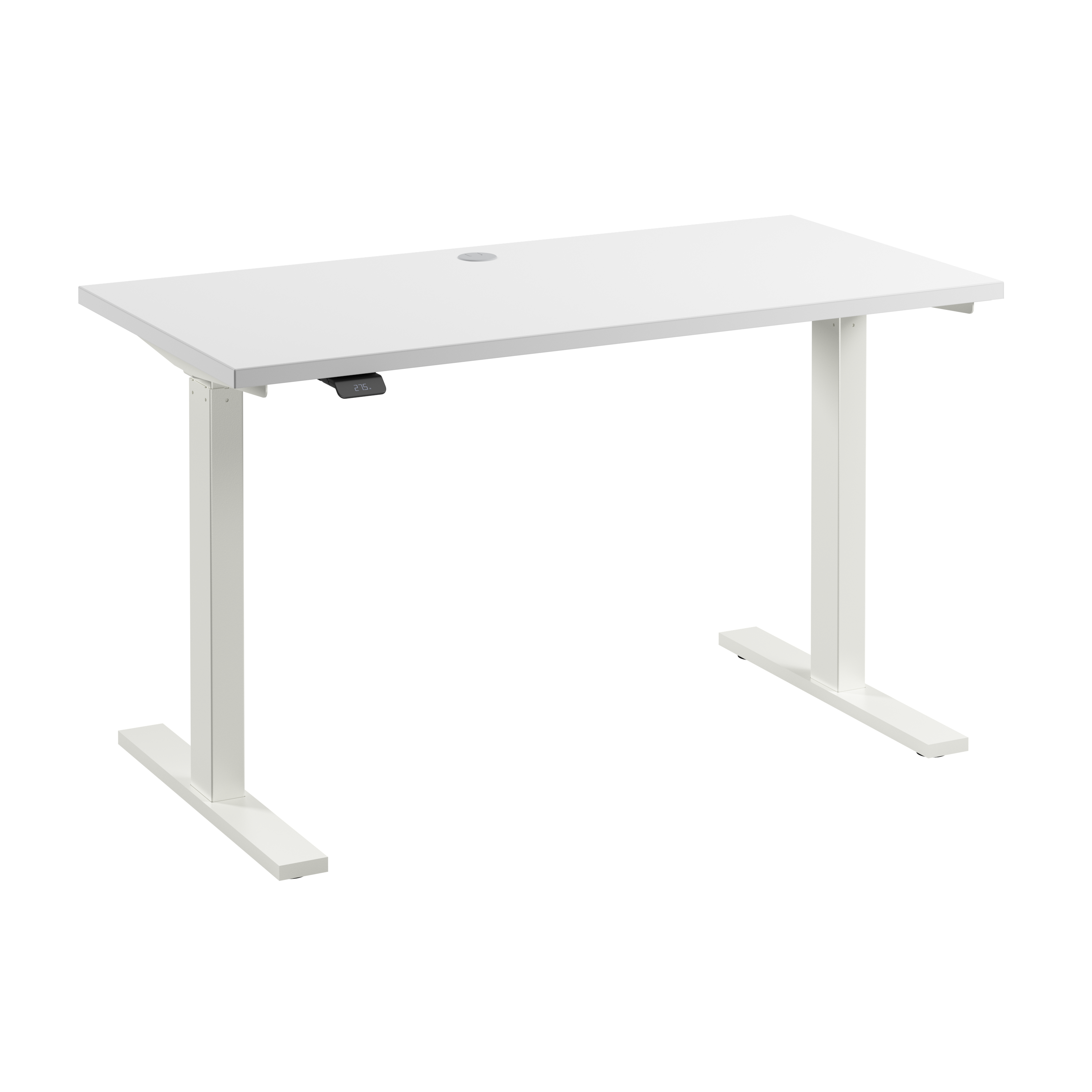 Shop Bush Business Furniture Move 60 Series 48W x 24D Electric Height Adjustable Standing Desk 02 M6S4824WHWK #color_white/white powder coat