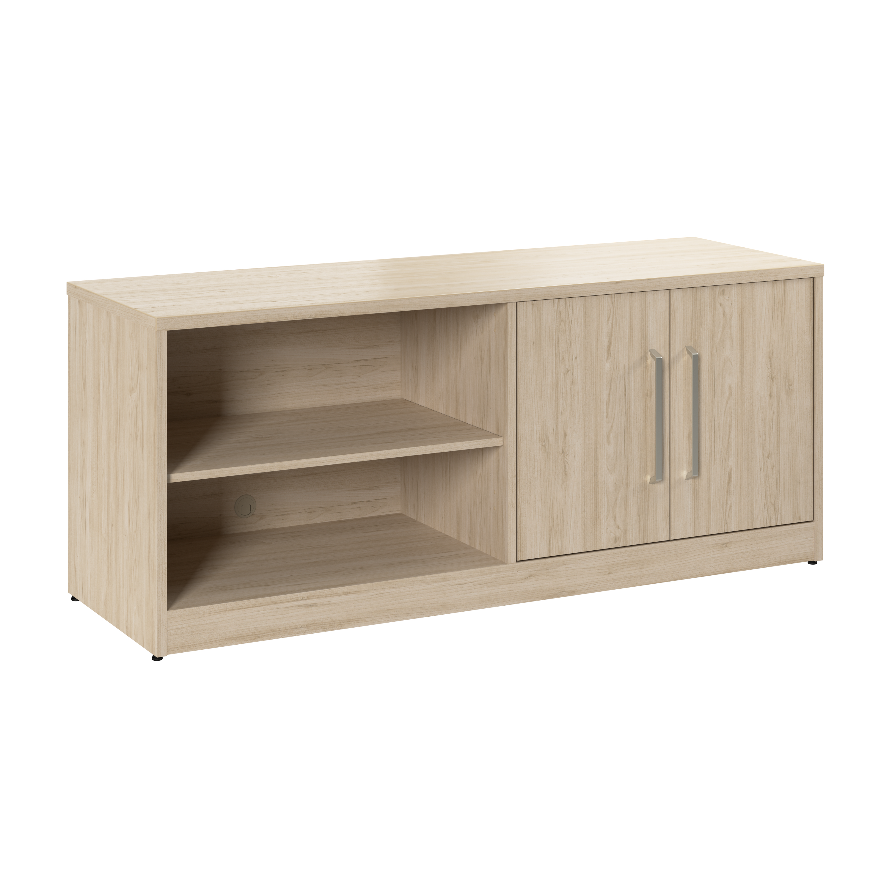 Shop Bush Business Furniture Vista Low Storage Cabinet with Doors and Shelves 02 VSS160NE #color_natural elm