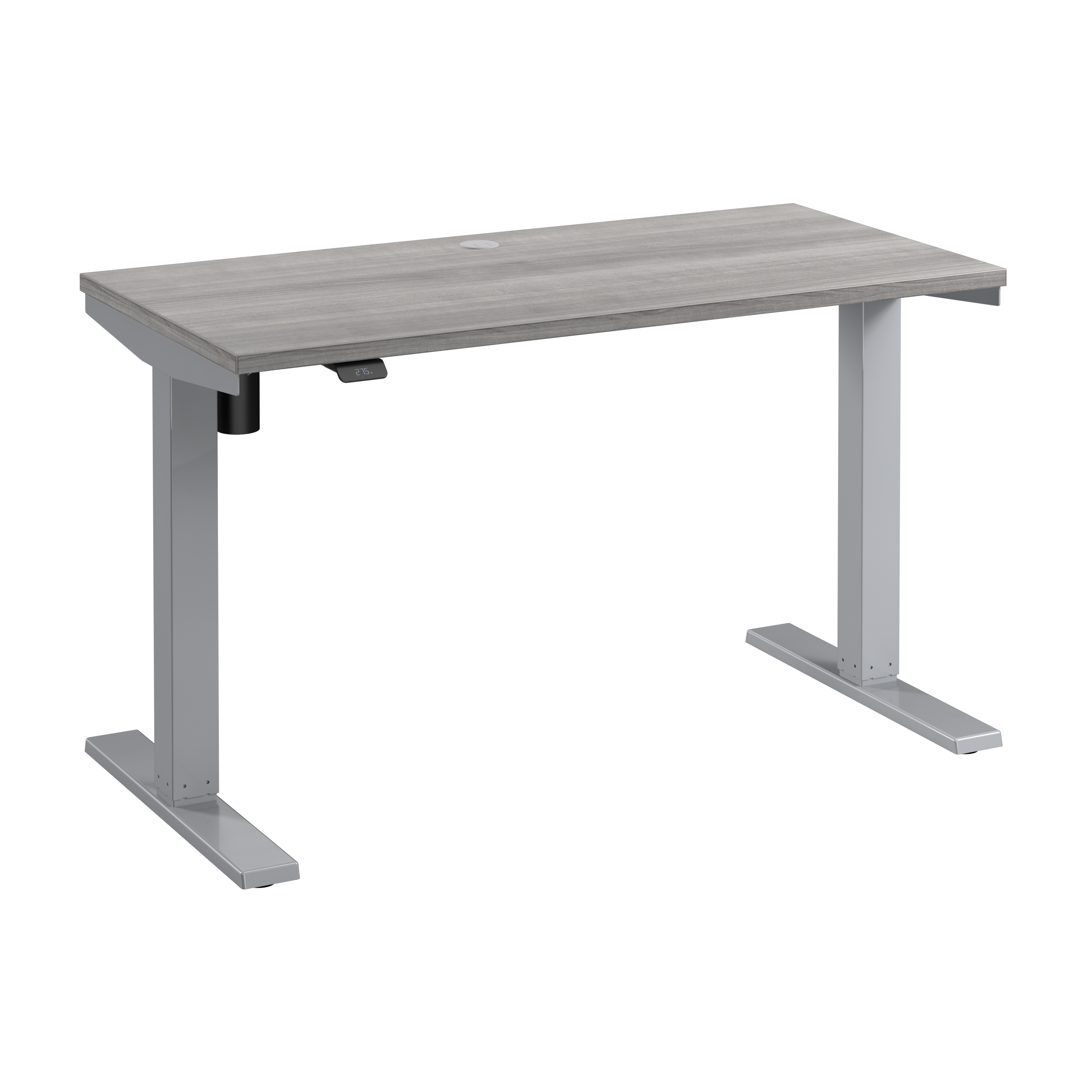 Shop Bush Business Furniture Move 40 Series 48W x 24D Electric Height Adjustable Standing Desk 02 M4S4824PGSK #color_platinum gray/cool gray metallic