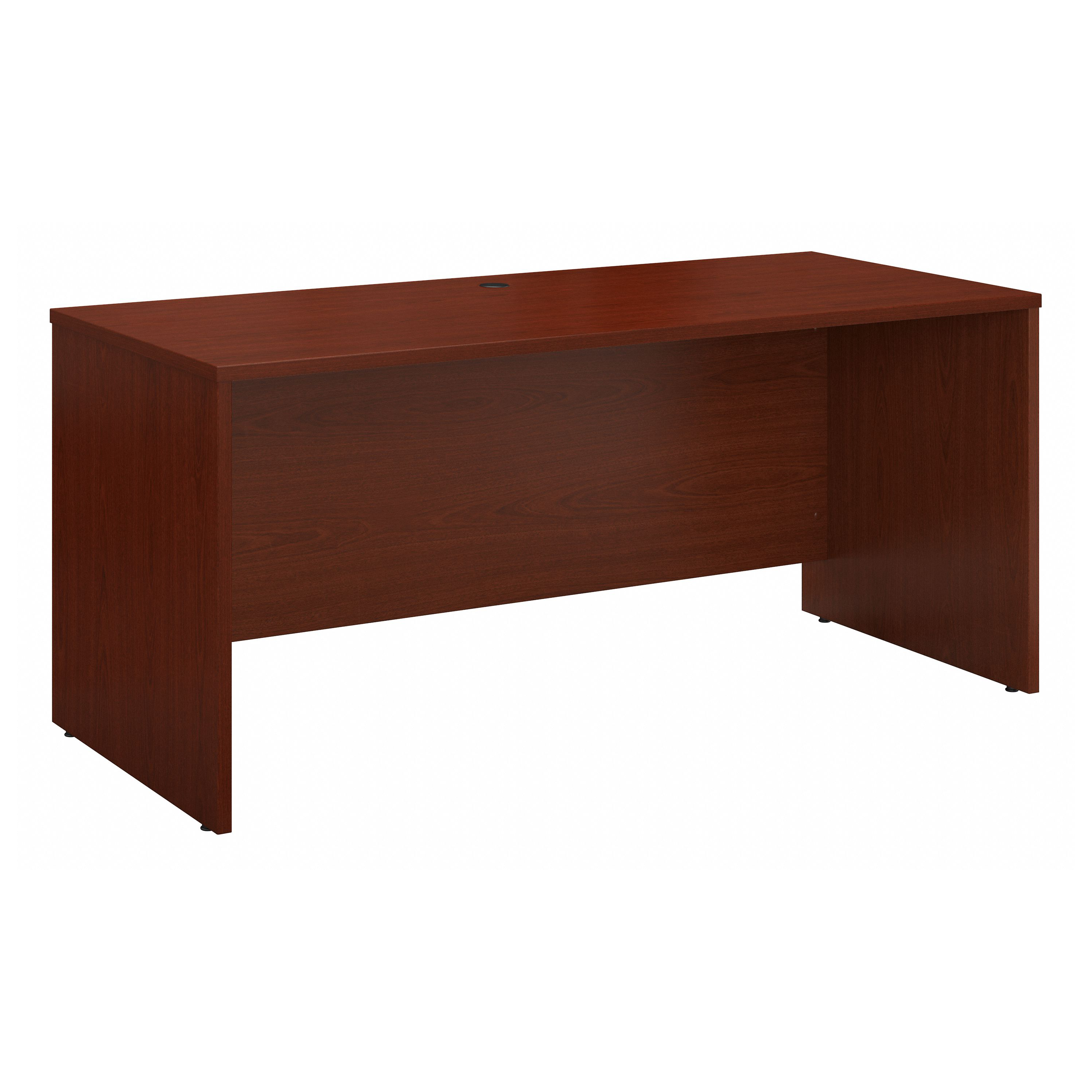 Shop Bush Business Furniture Series C 60W x 24D Credenza Desk 02 WC36761 #color_mahogany