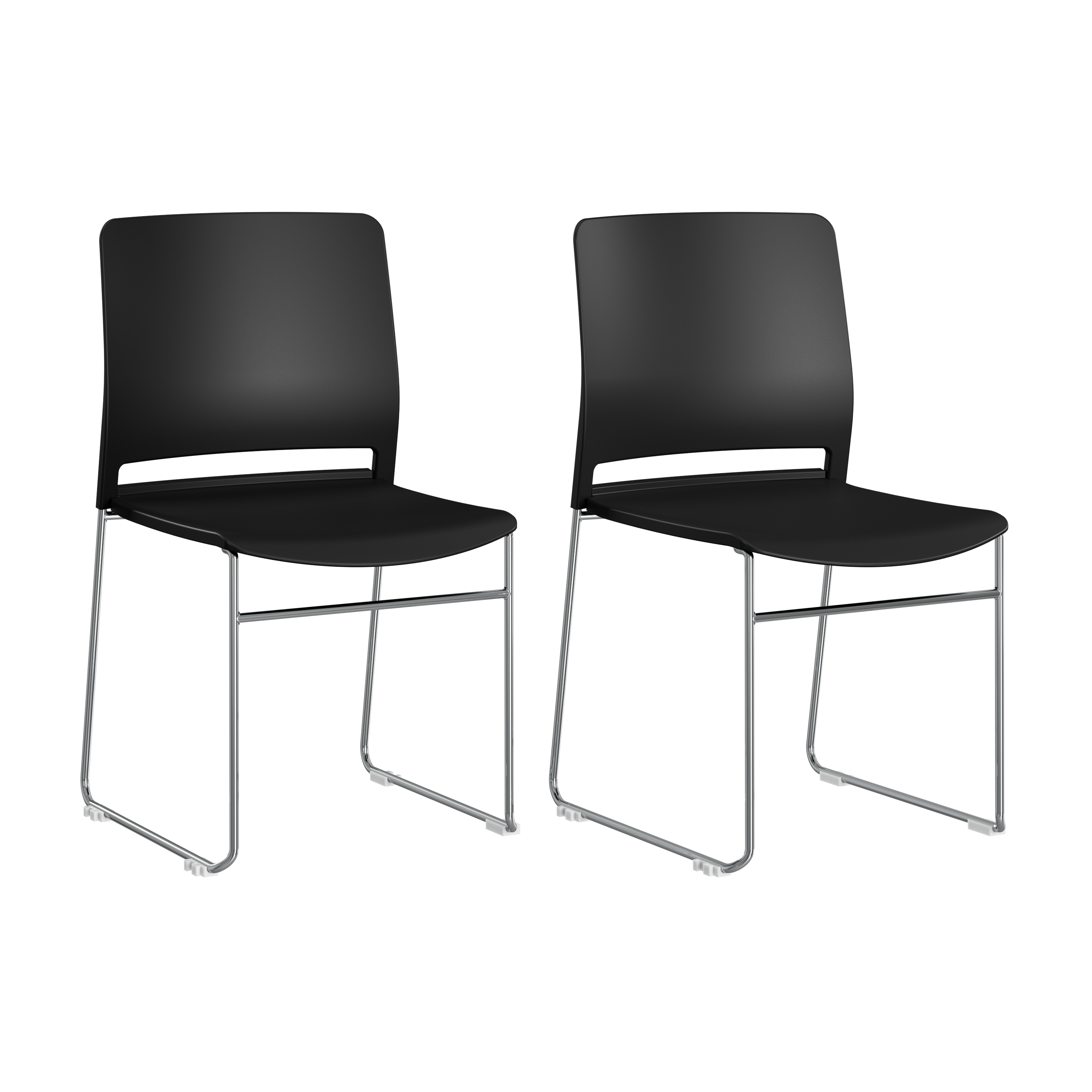 Shop Bush Business Furniture Envision Stackable Chairs - Set of 2 02 CH4003BLP-03 #color_black