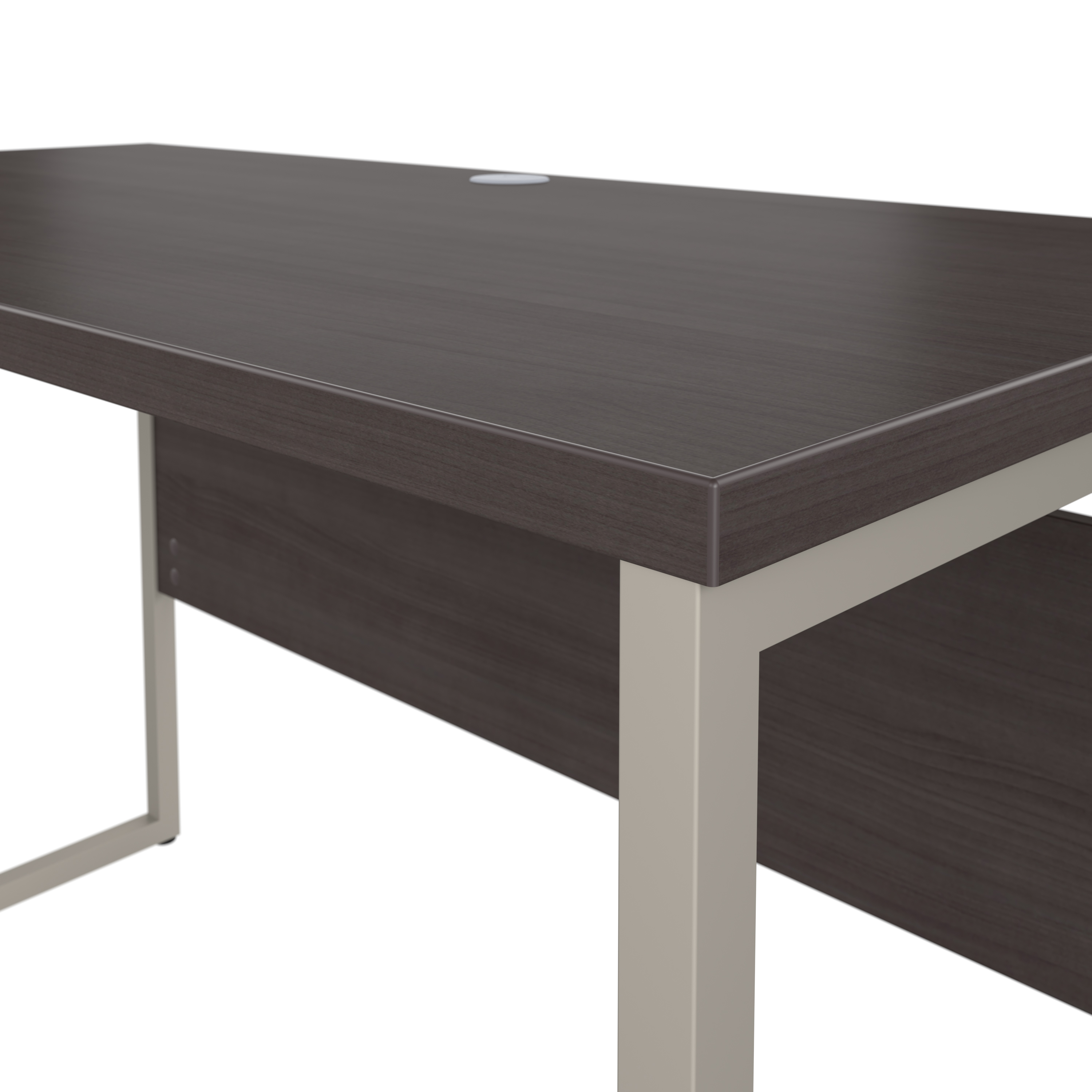 Shop Bush Business Furniture Hybrid 72W x 30D Computer Table Desk with Metal Legs 08 HYD373SG #color_storm gray